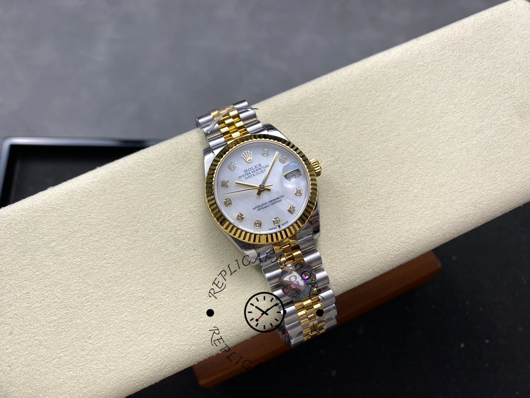 Rolex Datejust 31mm Stainless Steel and Yellow Gold 278273 0028 Mop Diamond Jubilee