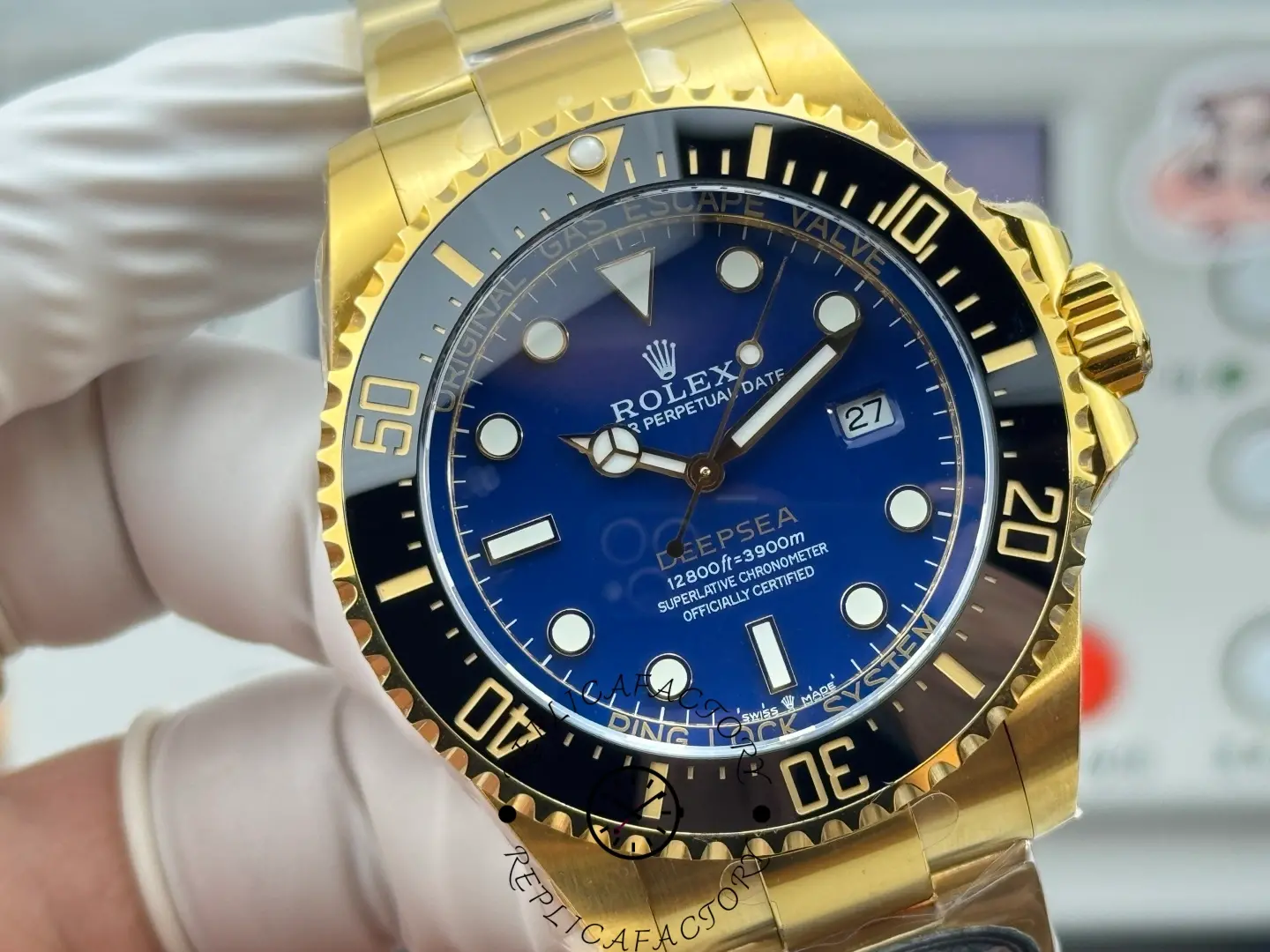 Rolex Deepsea 136668 18k Black Ceramic Bezel 43MM 1:1 Clone