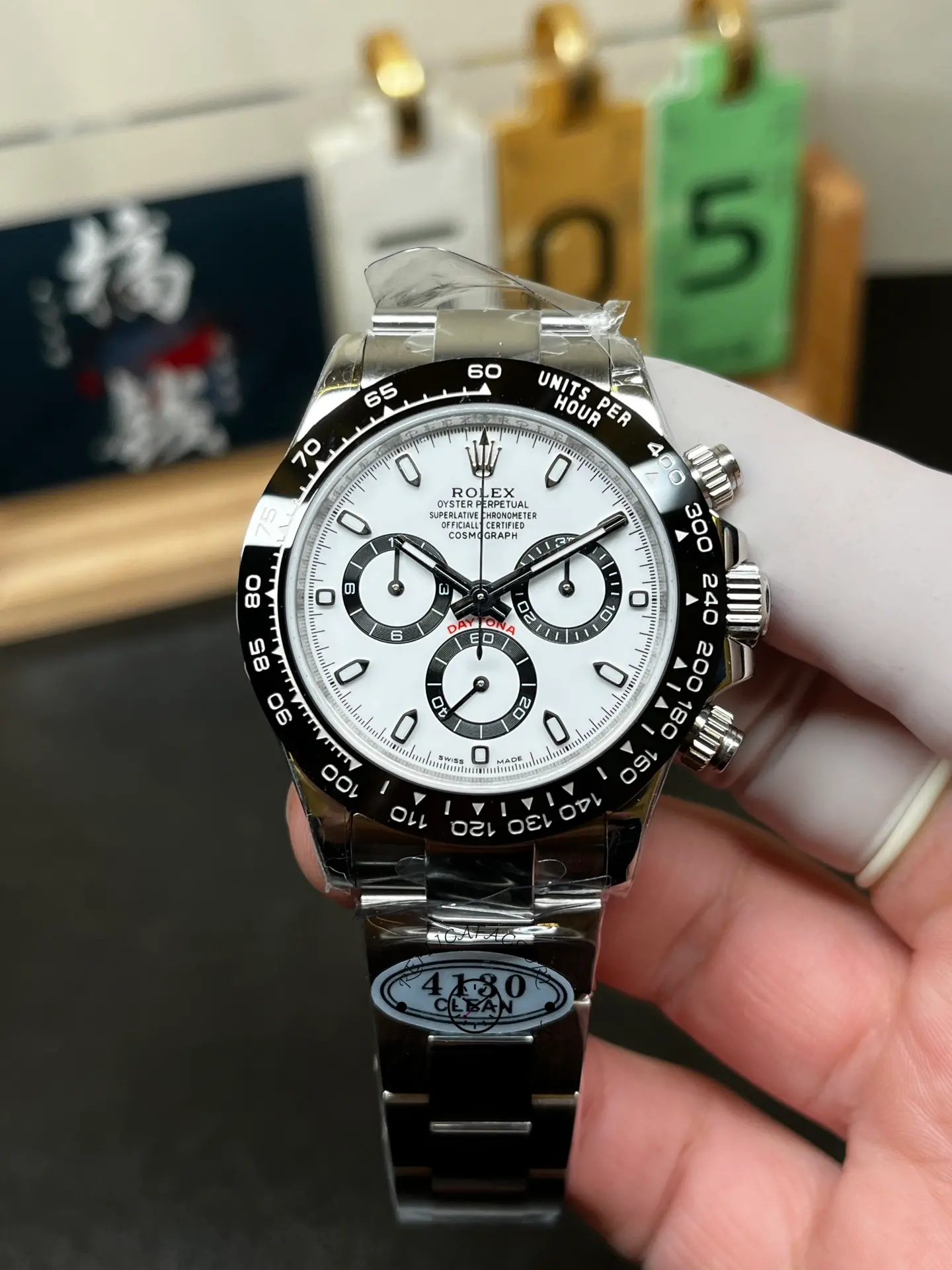 Rolex Cosmograph Daytona 116500LN-0001 Stainless Steel White Dial 40mm Mens Replica Watch