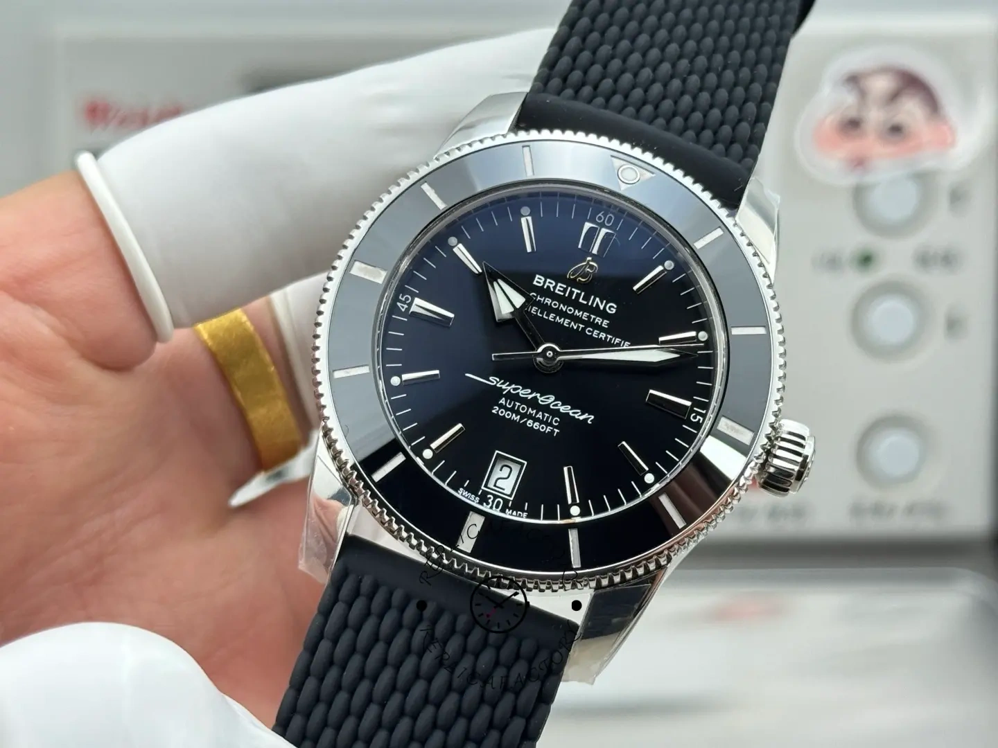 Breitling Superocean Heritage AB201012/BF73/278S/A20S.1 Automatic 42mm 1:1 Clone Rubber Strap
