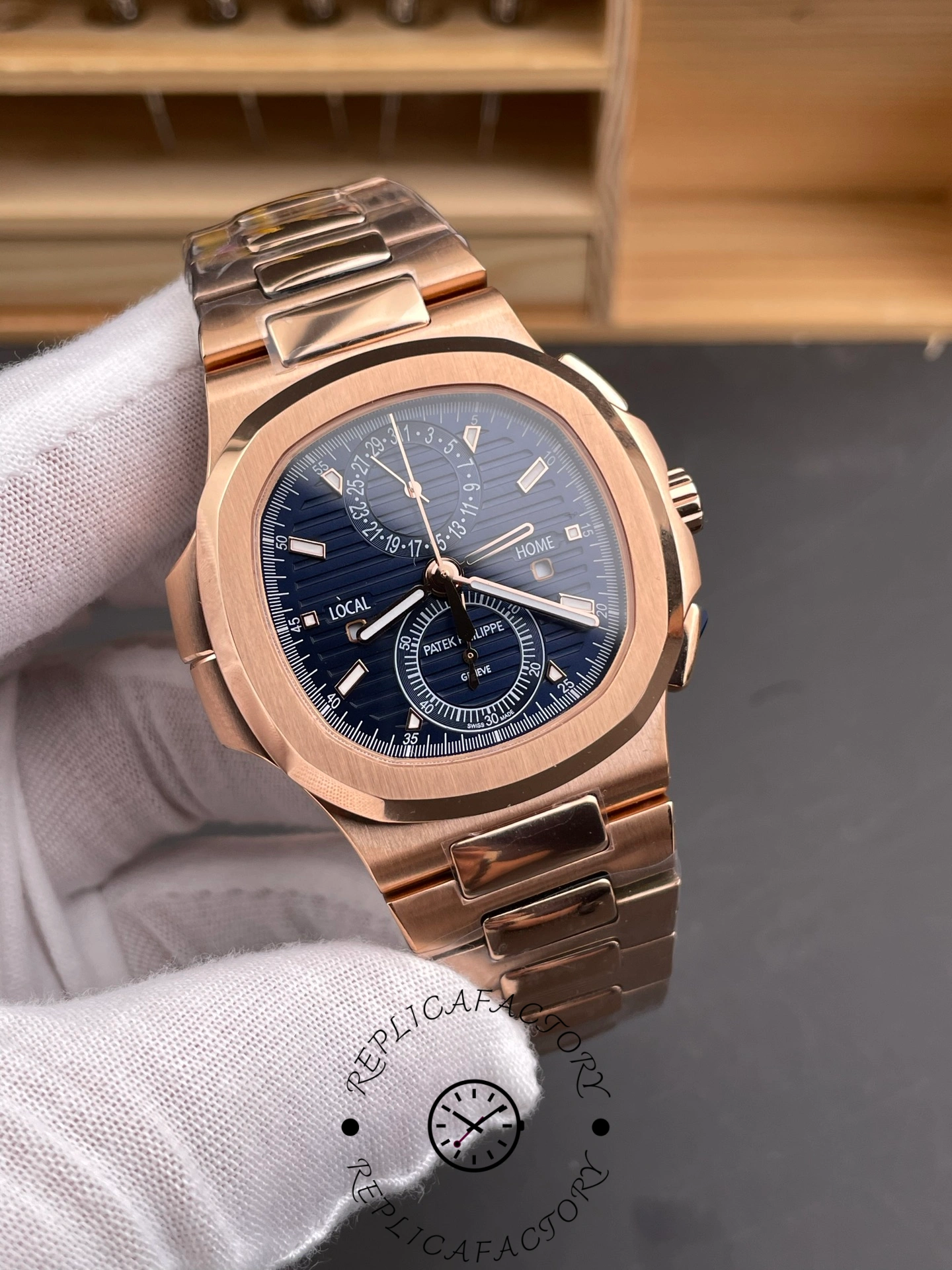 Patek Philippe 5990/1R-001 1:1 Clone Nautilus Blue Dial Watch