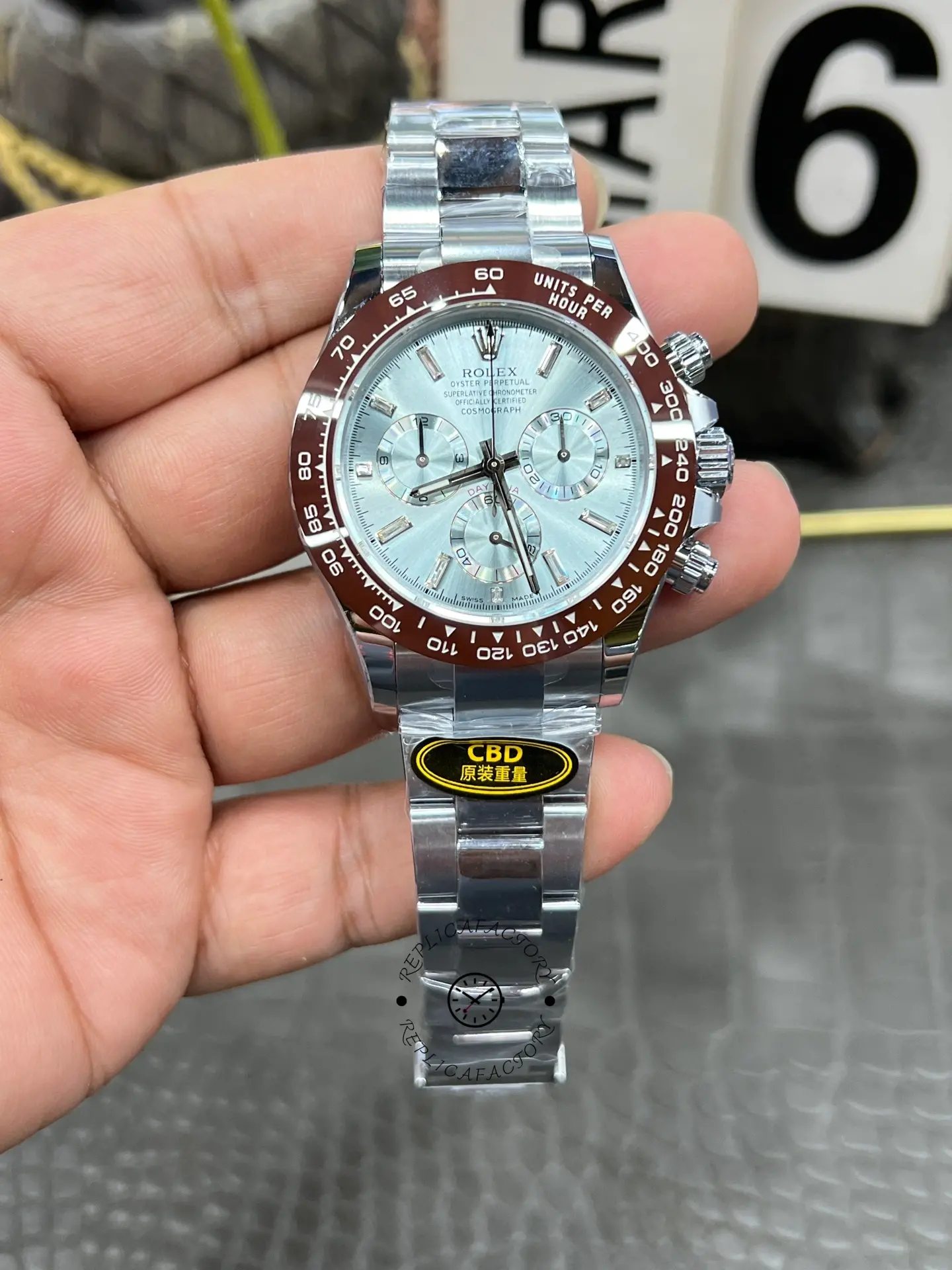 Rolex Cosmograph Daytona 116506 Ice Blue Dial Platinum 40MM Mens Replica Watch