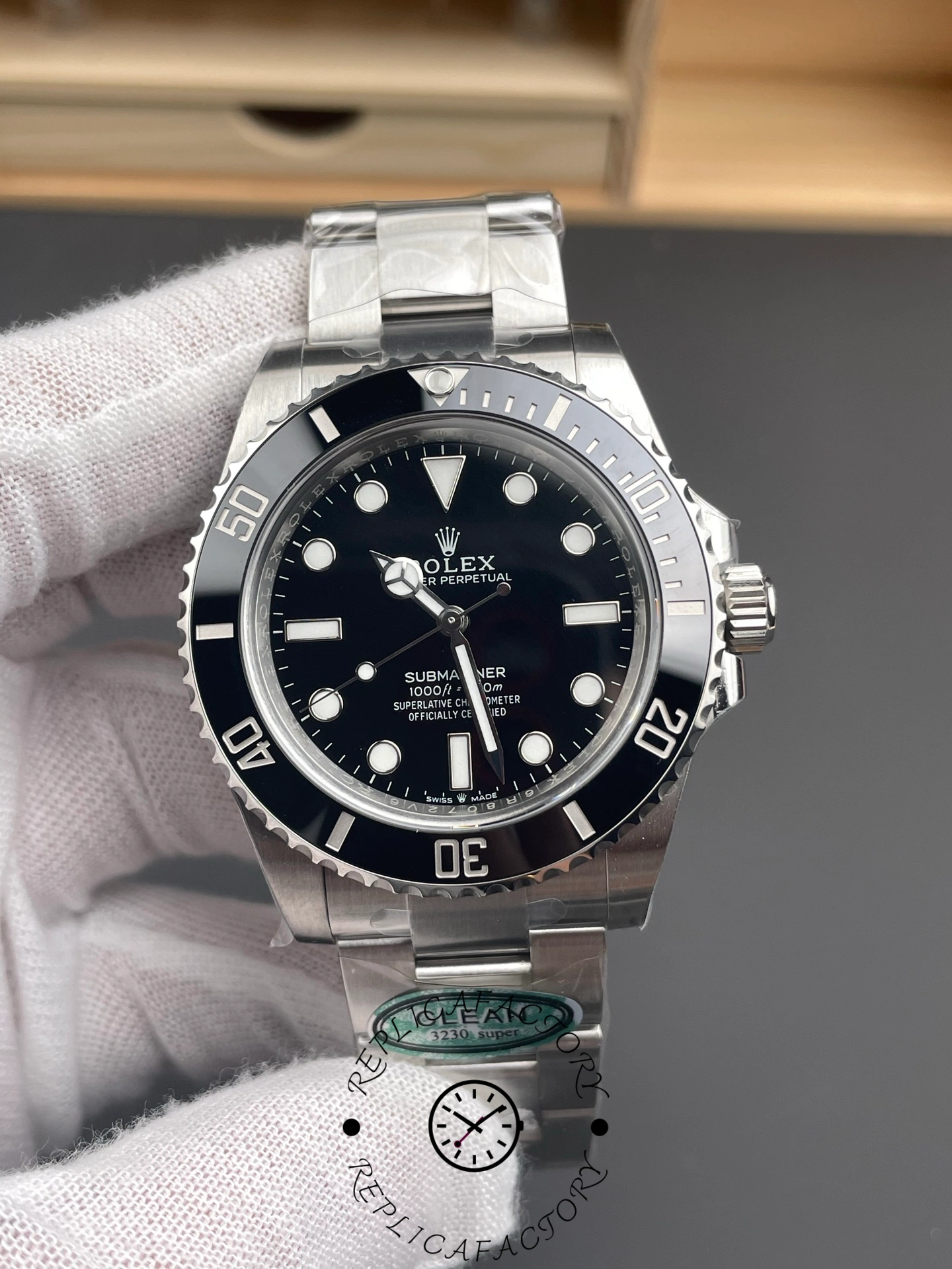 Rolex Submariner 124060 Oyster Stainless Steel Black Dial 41mm Mens Replica Watch