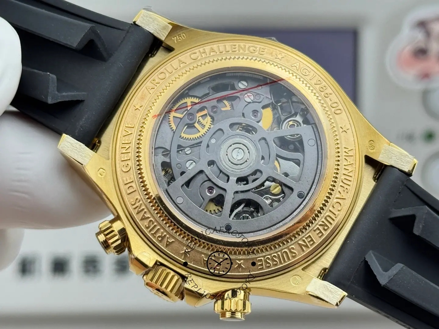 1:1 Clone Rolex Daytona Cosmograph Sapphire Bezel 116588SACO Skeleton Dial