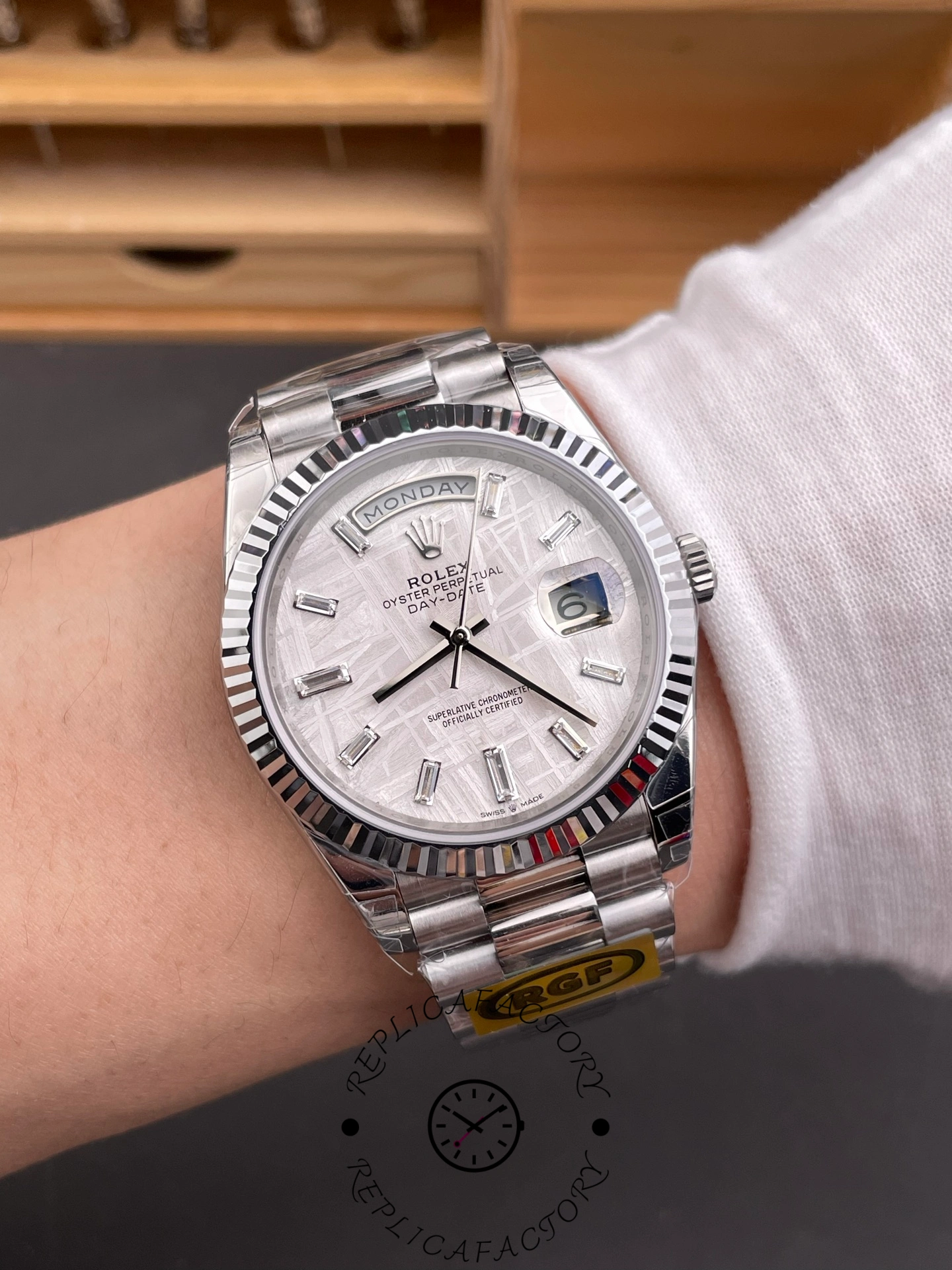 Rolex Day-Date 40 Meteorite Diamond Dial M228239-0055