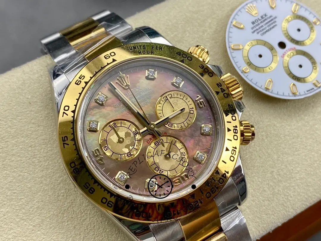 Rolex Daytona 116523 Dark MOP Black Dial 40mm Mens Replica Watch
