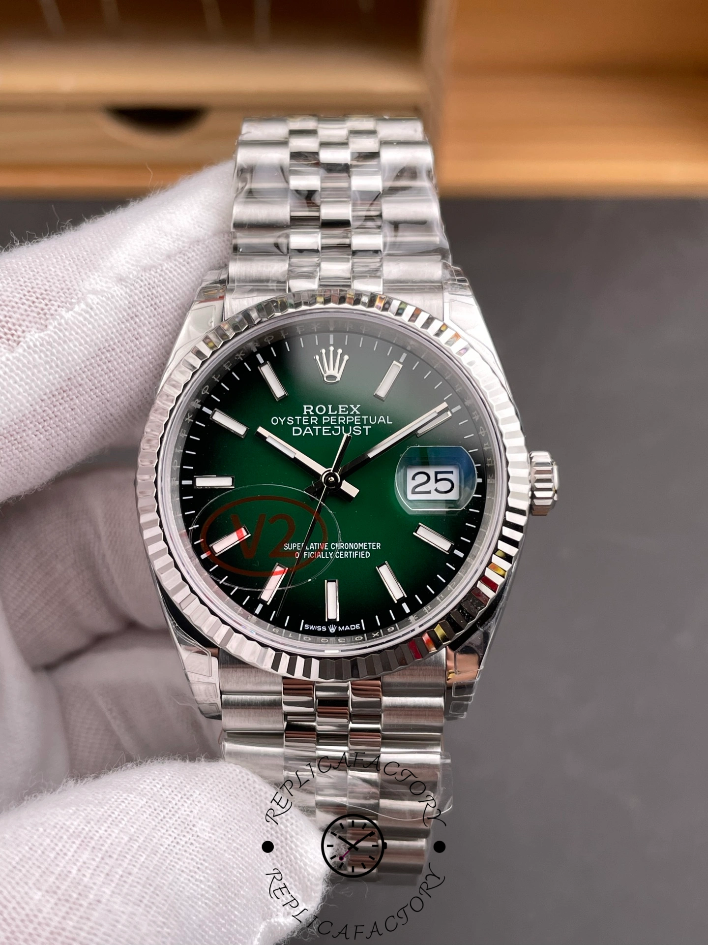 Rolex Datejust 126334 41mm Green Gradient Dial 1:1 Clone 2026