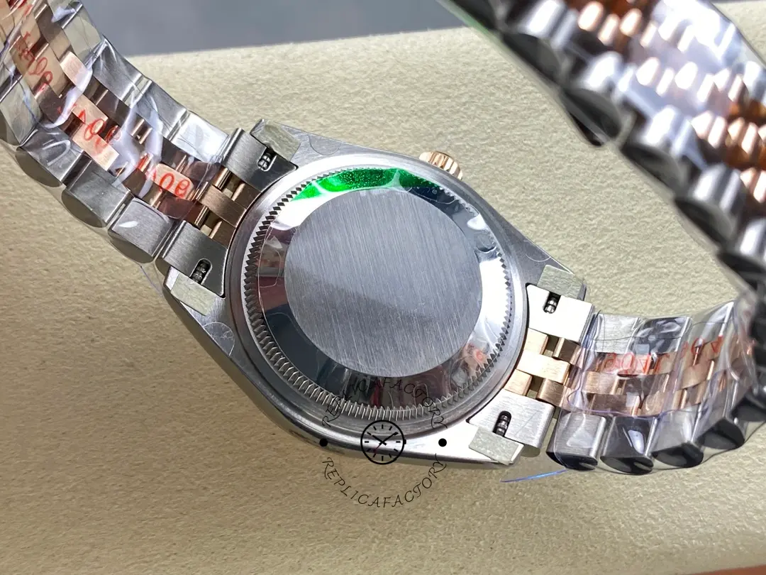 Rolex Datejust 278271 Sun Dust Roman Dial Two Tone Rose Gold Fluted Bezel Jubilee
