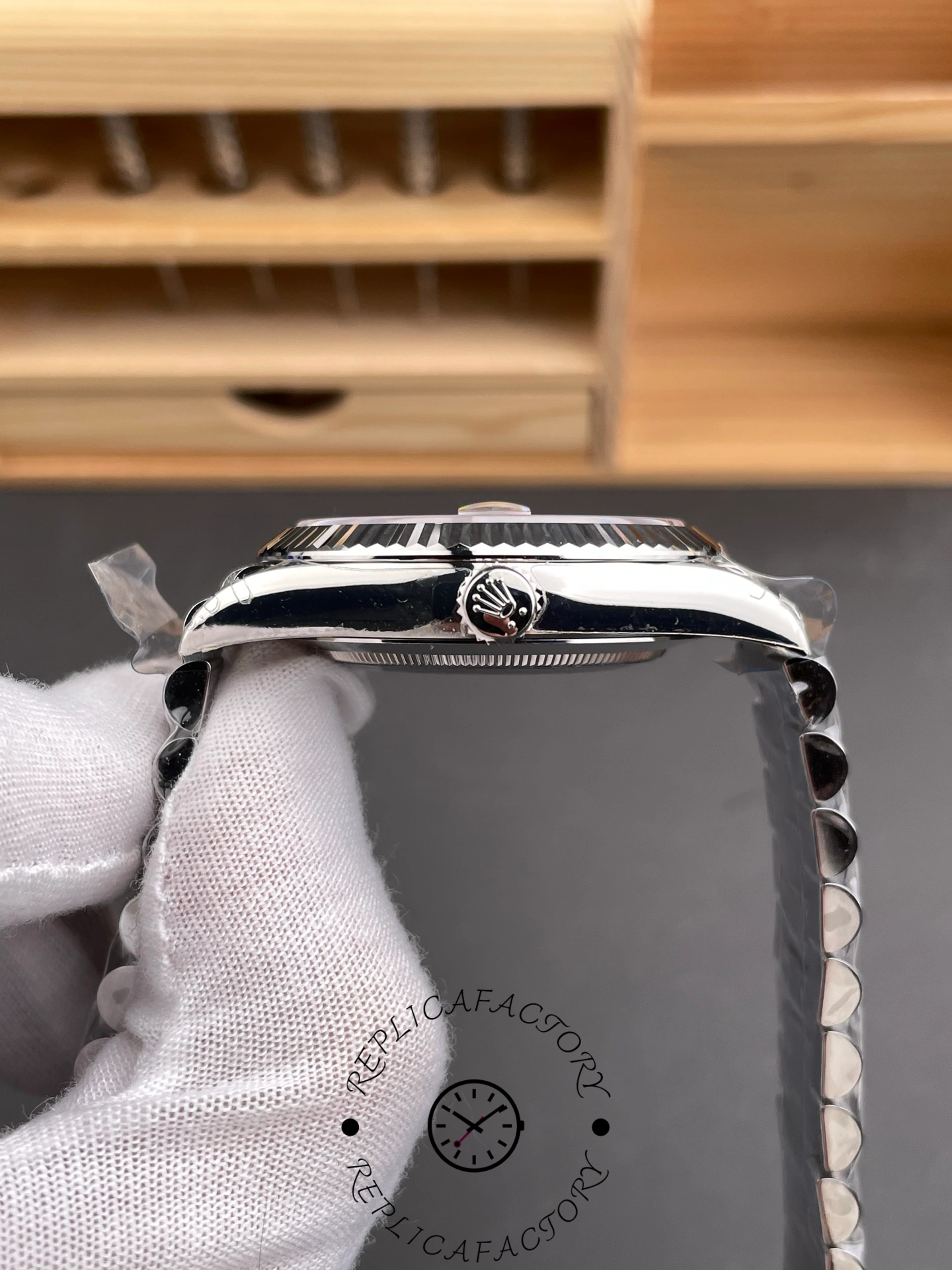 Rolex Day Date 40 White Gold Blue Ombre Dial M228236 0024