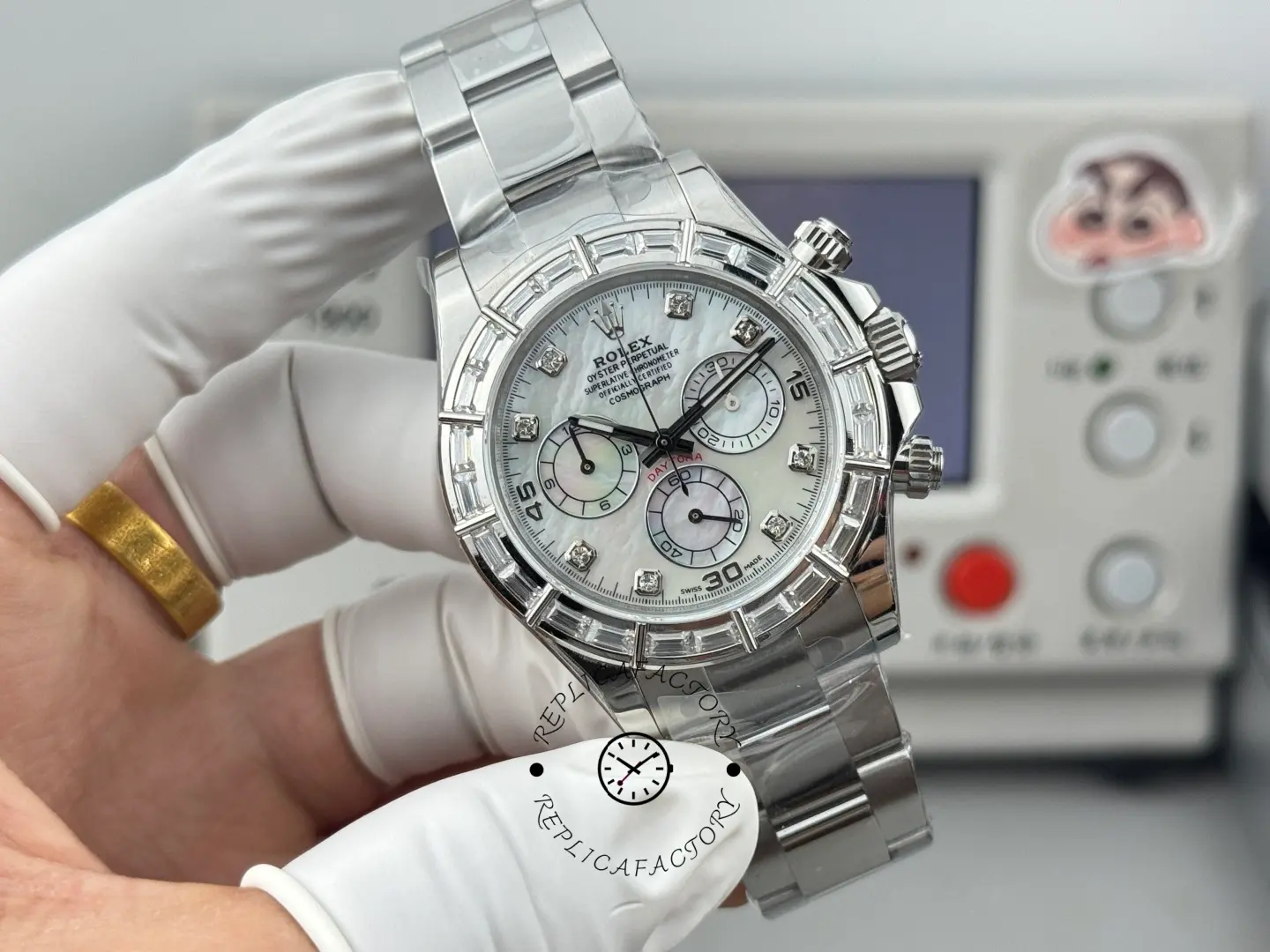 Rolex Daytona 904L Stainless Steel 116589BR 40 MOP Dial 1:1 Clone