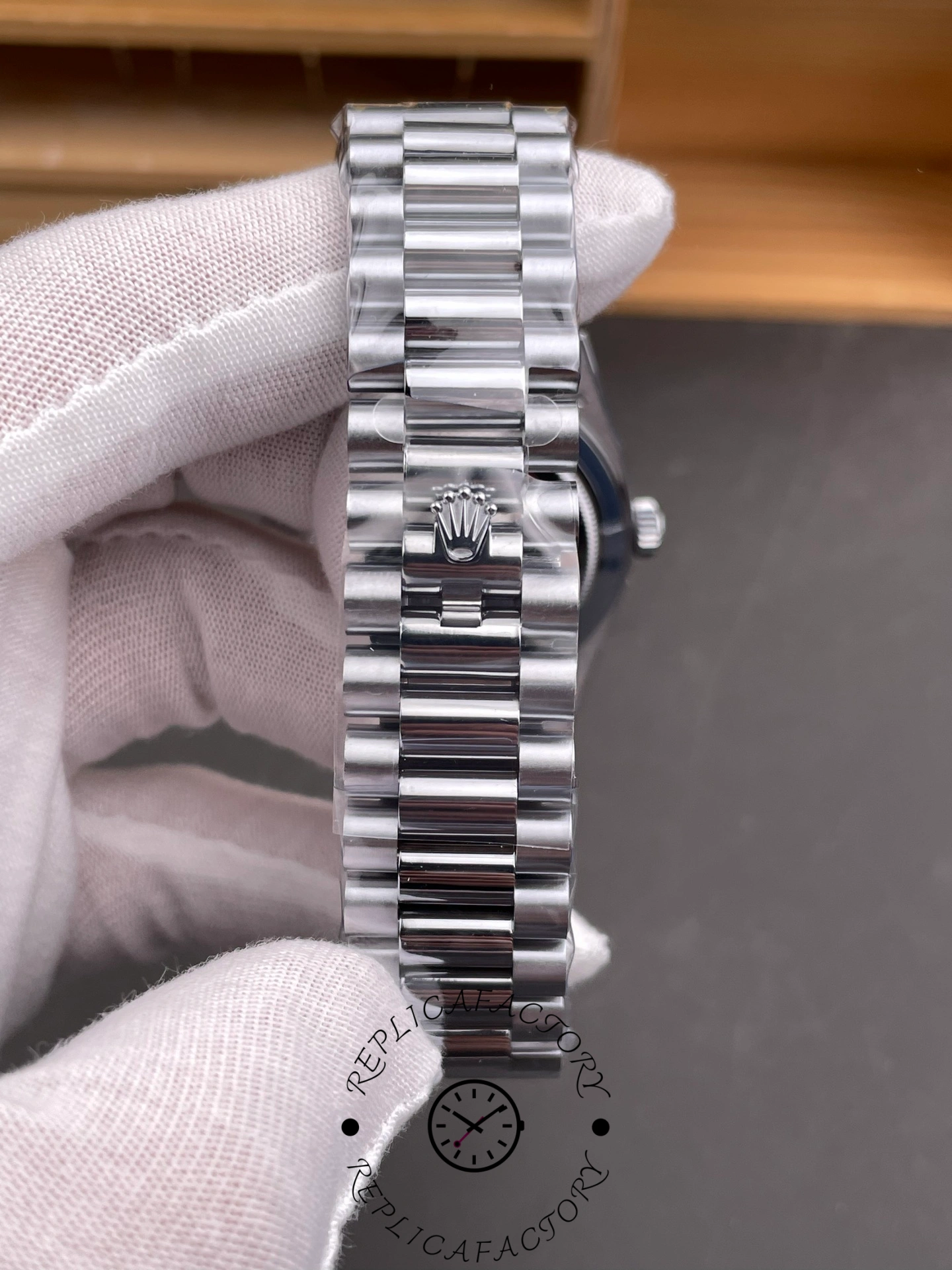 Rolex Day Date 40 18K White Gold Slate Dial M228239 0060 Men's Watch