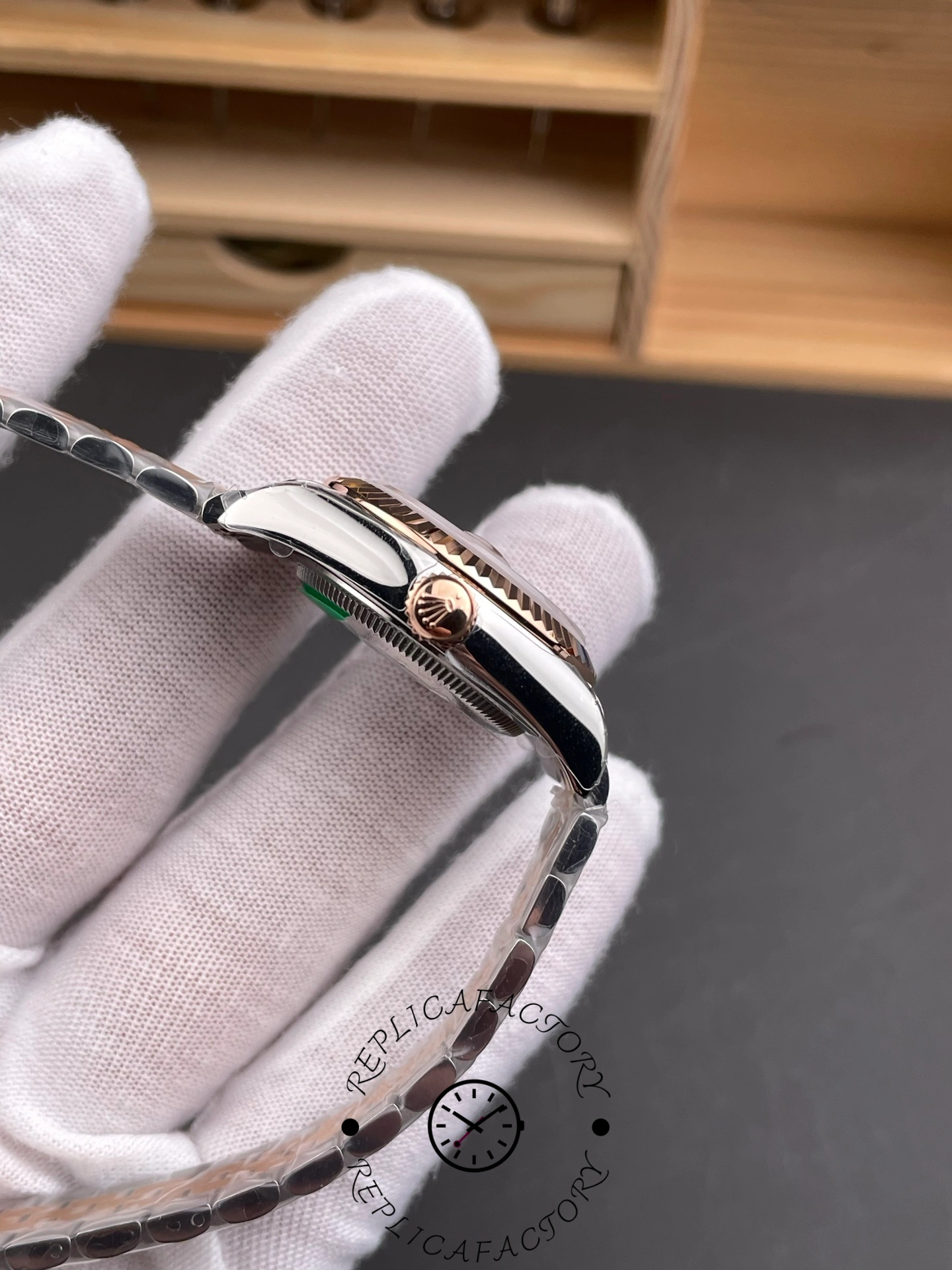 Rolex Datejust 28 Brown Dial Two Tone Strap 279171-0011 Replica