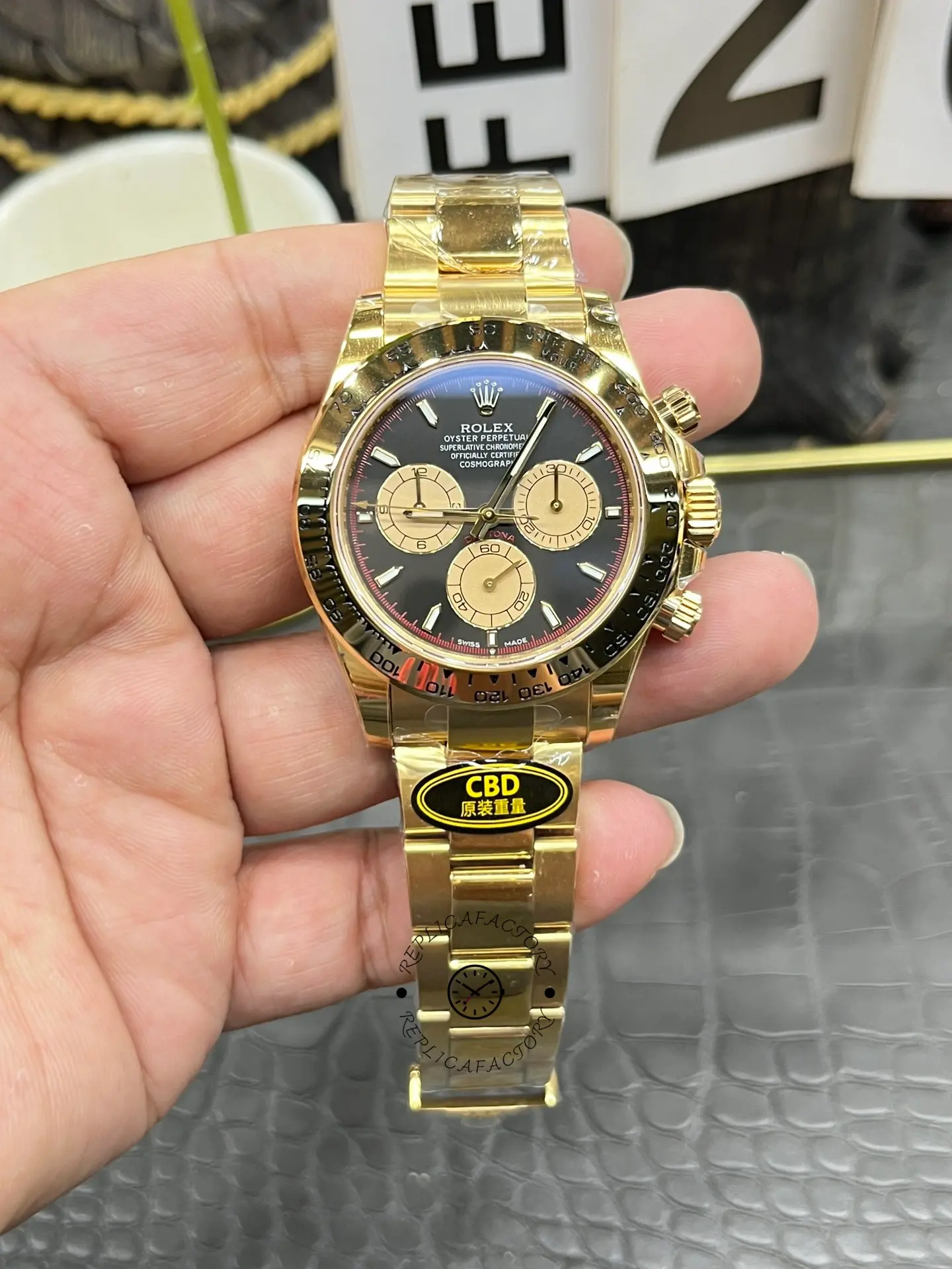 Rolex Daytona 126508 0002 Two Tone Black Dial Replica Watch