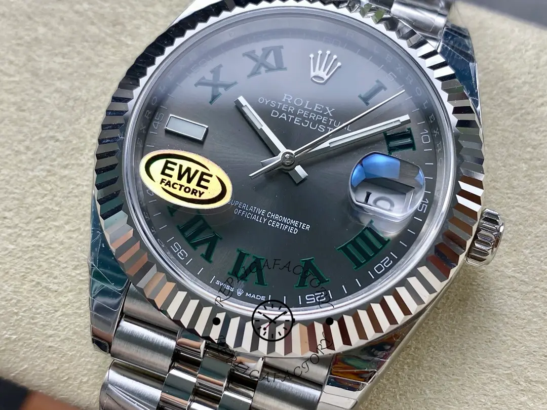 Rolex Datejust 126334 0022 41mm Slate Grey Roman Dial Men's Watch