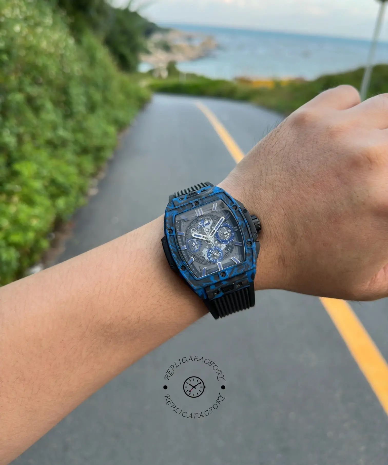 Hublot Spirit of Big Bang Carbon Blue 642.QL.0191.NR.GCH24 42MM 1:1 Clone