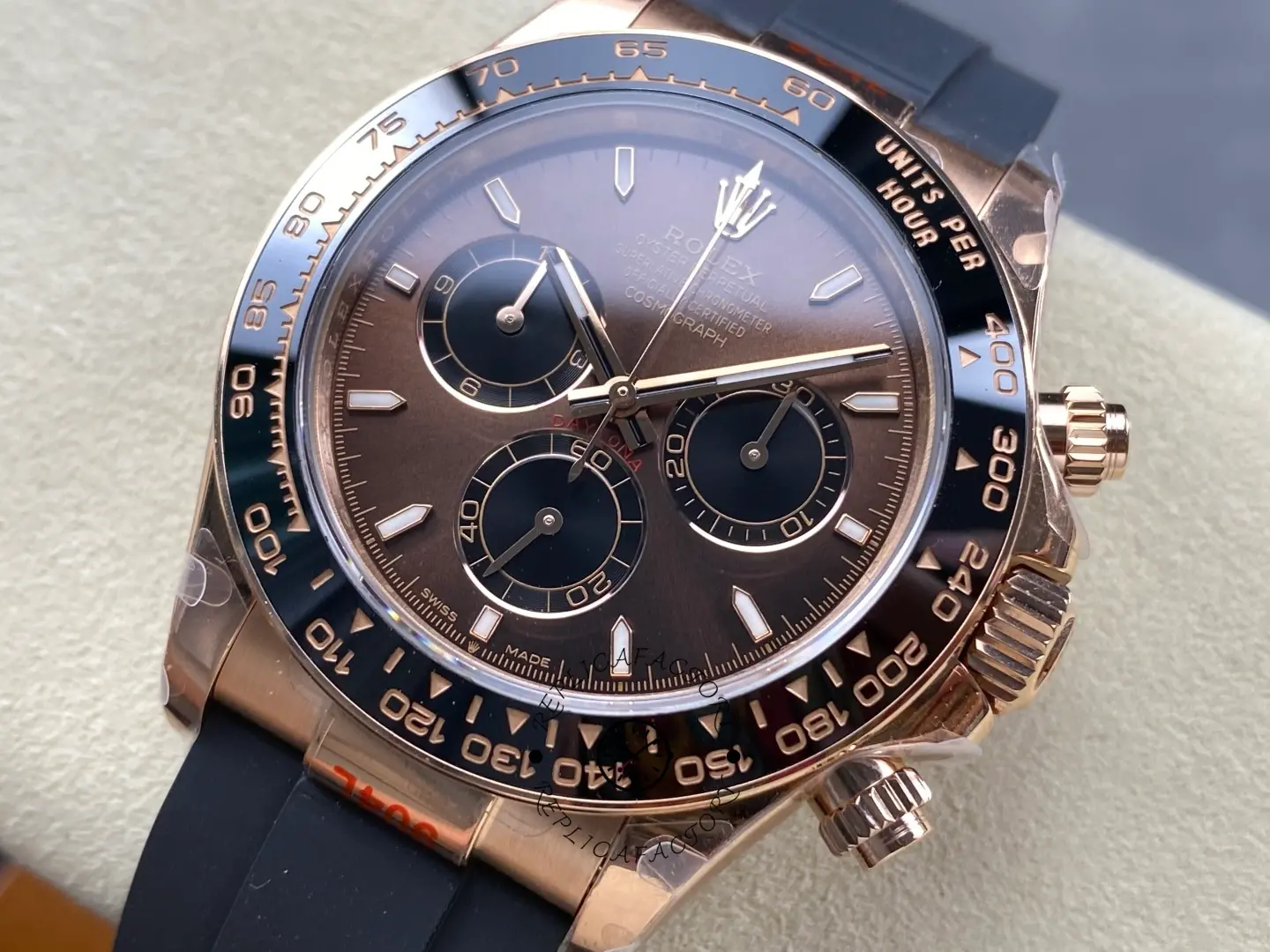 Replica Rolex Daytona Everose Rubber 116515 Chocolate