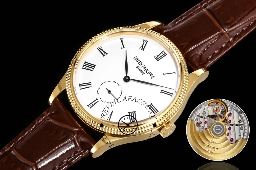 Diagonal strap shot of the Patek Philippe 5119G-001, slim case and lug shape highlighted.