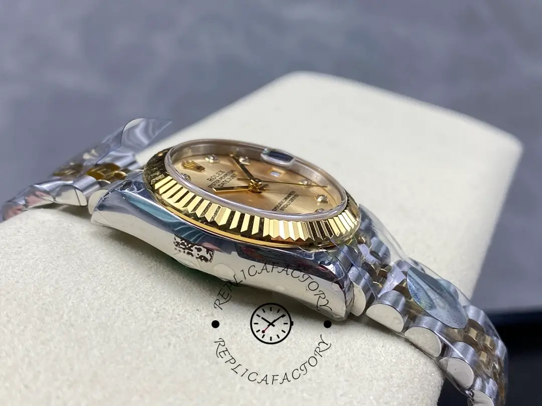 Rolex Datejust 31mm Stainless Steel and Yellow Gold 278273 0026 Champagne Diamond Jubilee