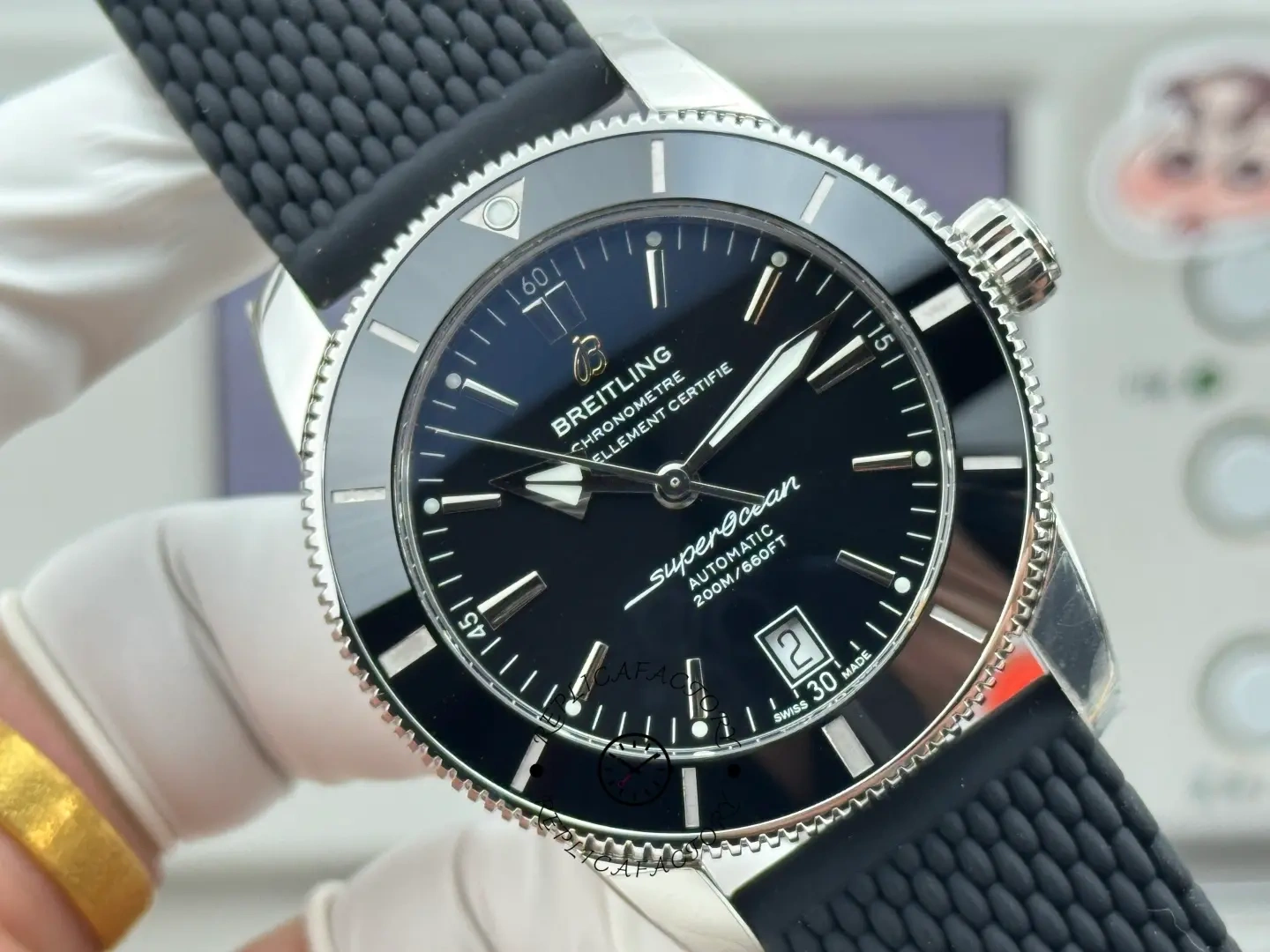 Breitling Superocean Heritage AB201012/BF73/278S/A20S.1 Automatic 42mm 1:1 Clone Rubber Strap