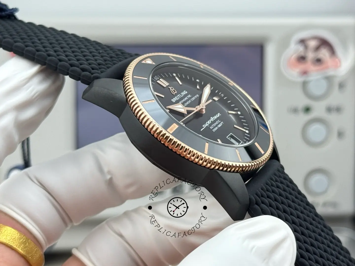 Replica Breitling UB20303A1B1S1 Superocean Heritage B20 DLC-Coated Black Dial