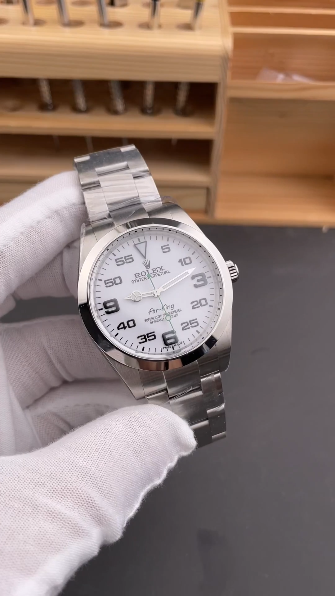 Rolex Air-King 126900 1:1 Clone White Dial Oyster Bracelet