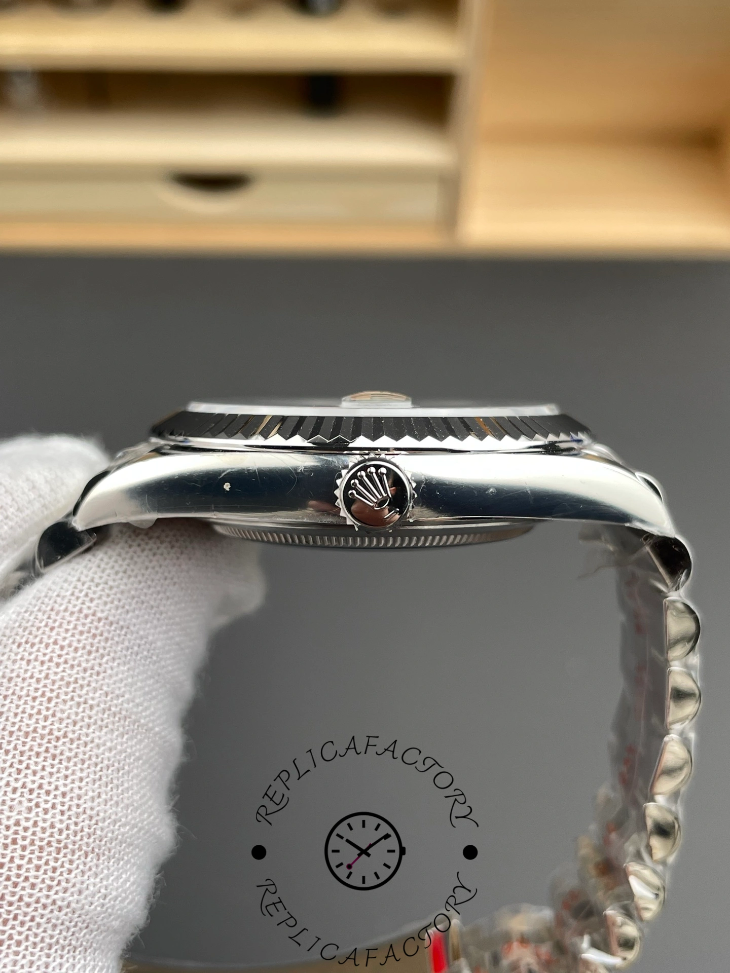 Rolex Datejust 41 Steel White Gold MOP Diamond Dial 126334 Men's Watch