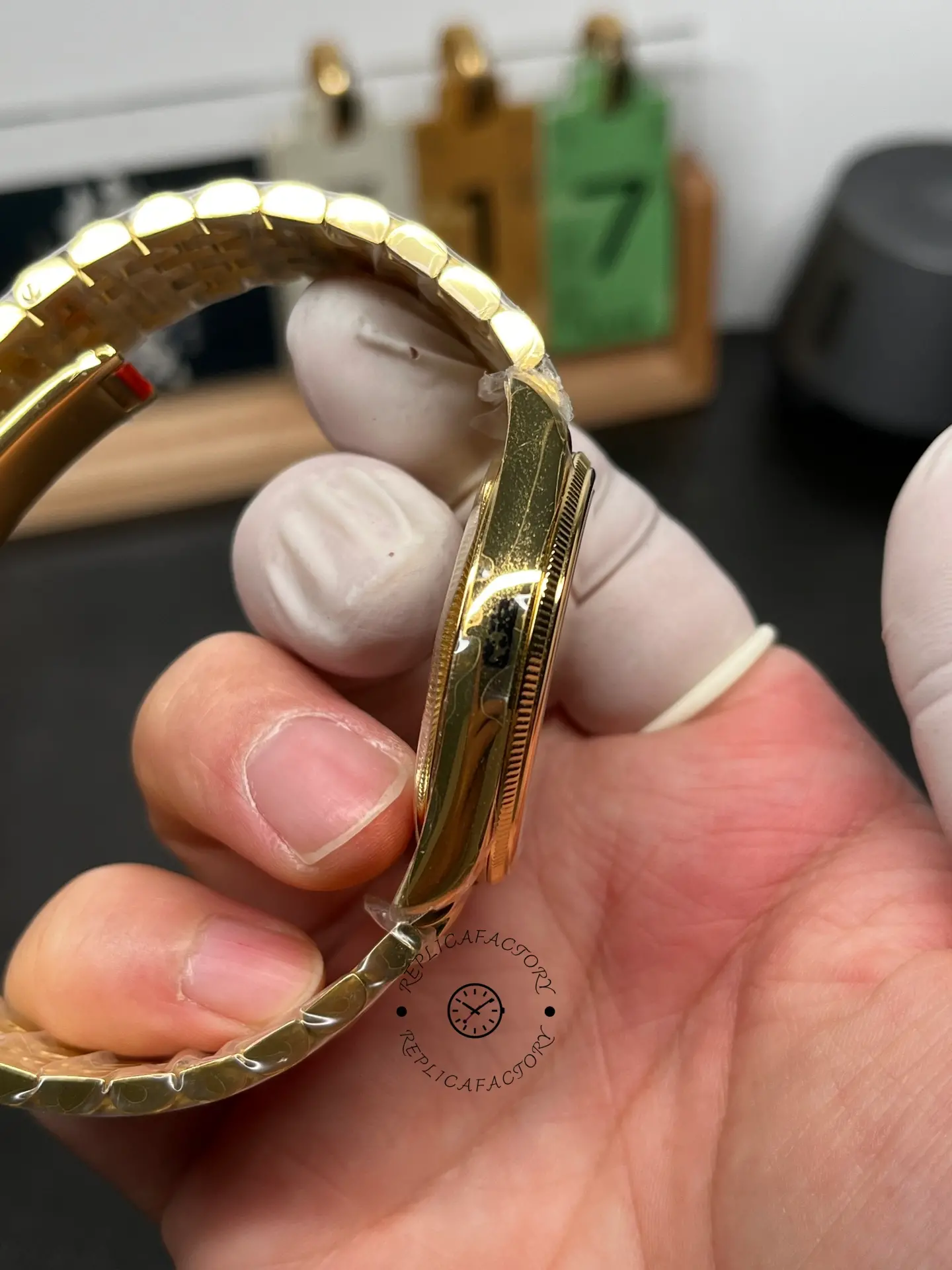 1:1 Clone Rolex 1908 52508 0007 Black Dial Settimo Bracelet