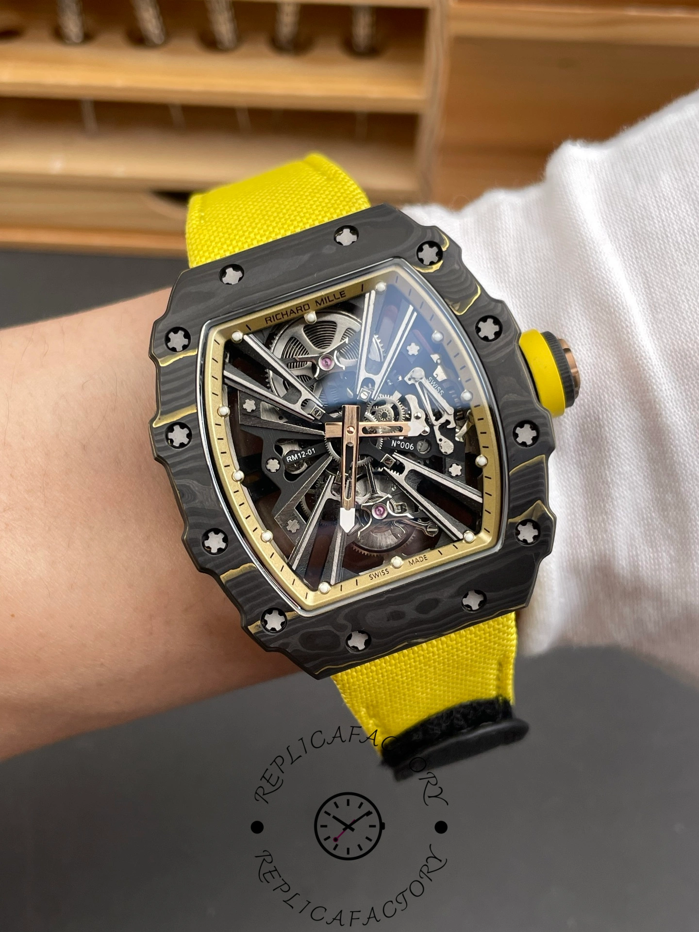 Richard Mille RM12-01 Gold Carbon Tourbillon
