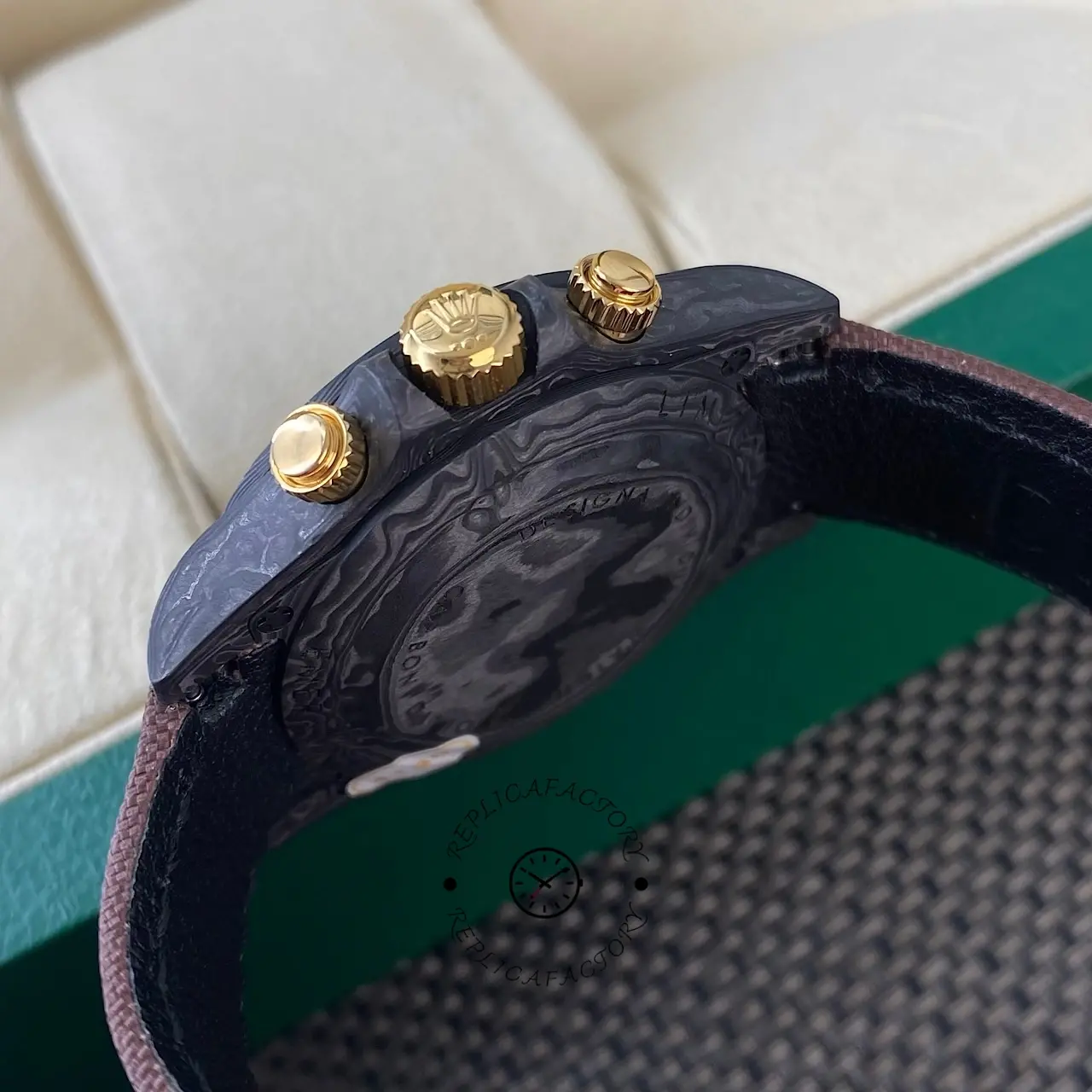 Rolex Daytona DIW Desert Eagle Arabic Carbon Fiber Customised Cream Dial 40 mm