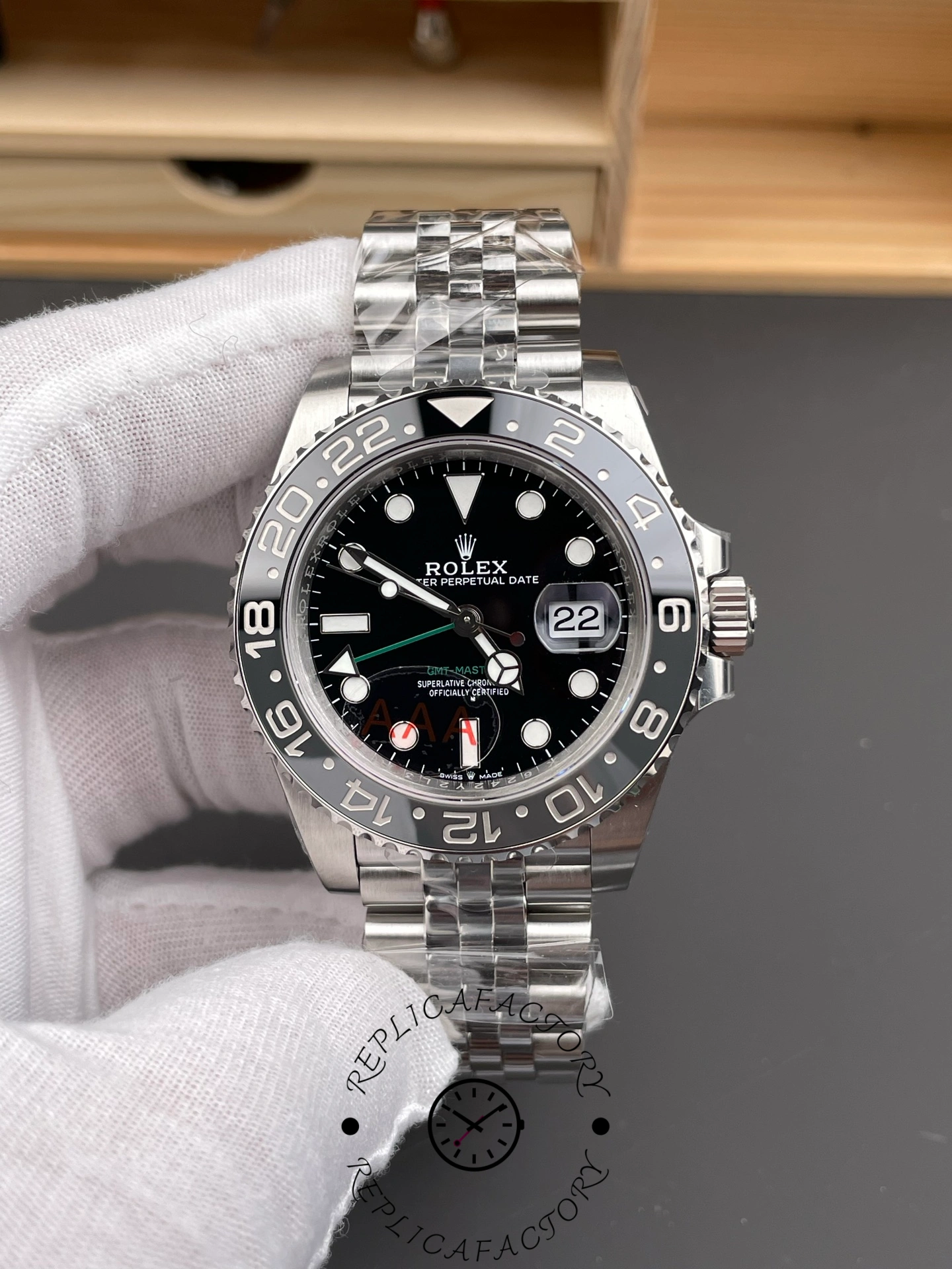 Rolex Gmt Master II Automatic Black Dial M126710GRNR 0003 40mm