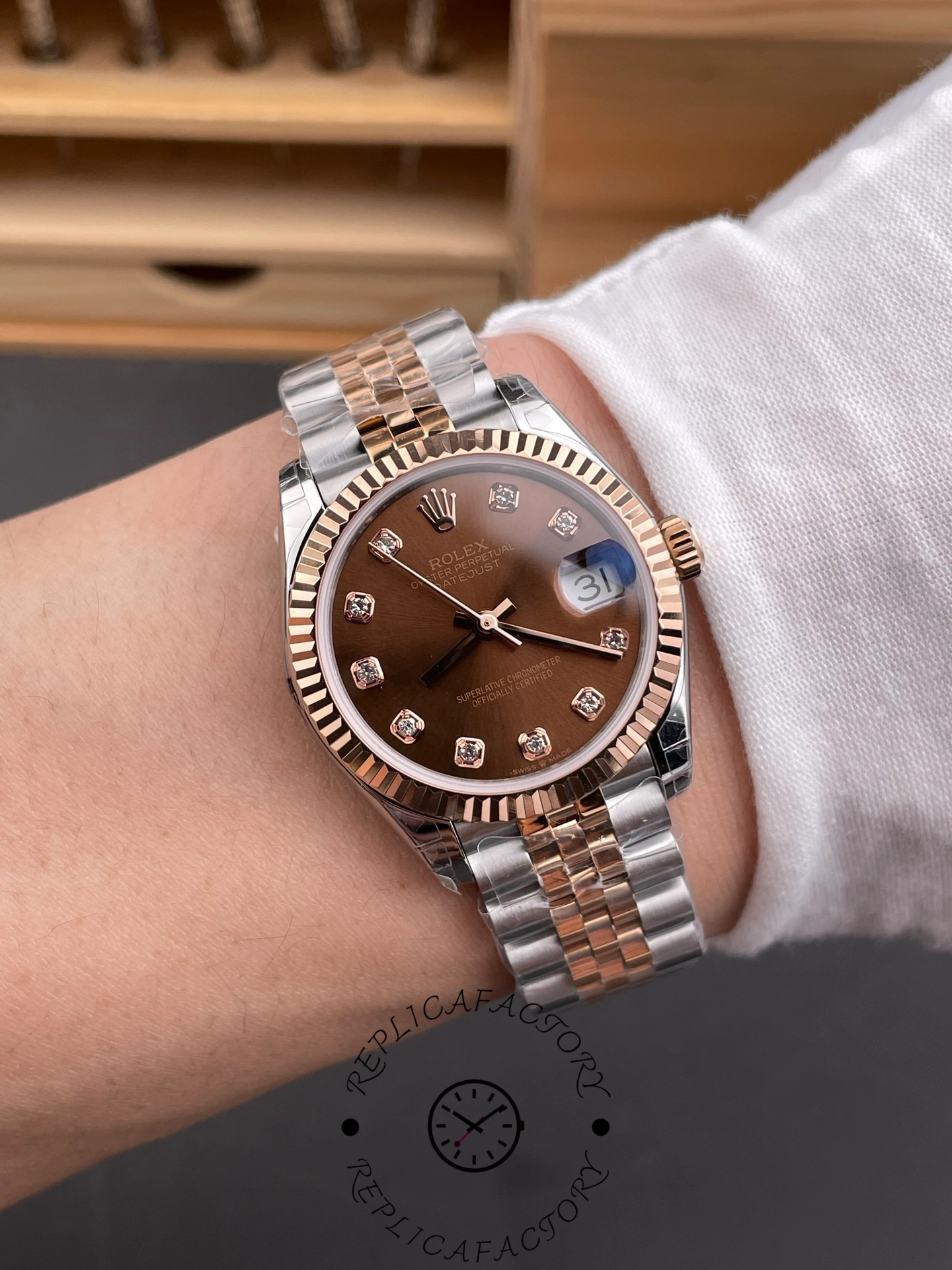 Rolex Datejust 31mm 278271 0028 Two Tone Jubilee Bracelet Fluted Bezel