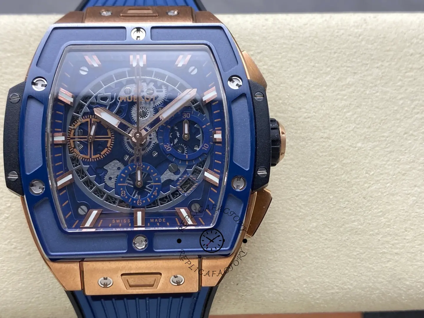 Hublot Spirit of Big Bang 642.OL.7180.RX King Gold Blue Two-Tone 1:1 Clone