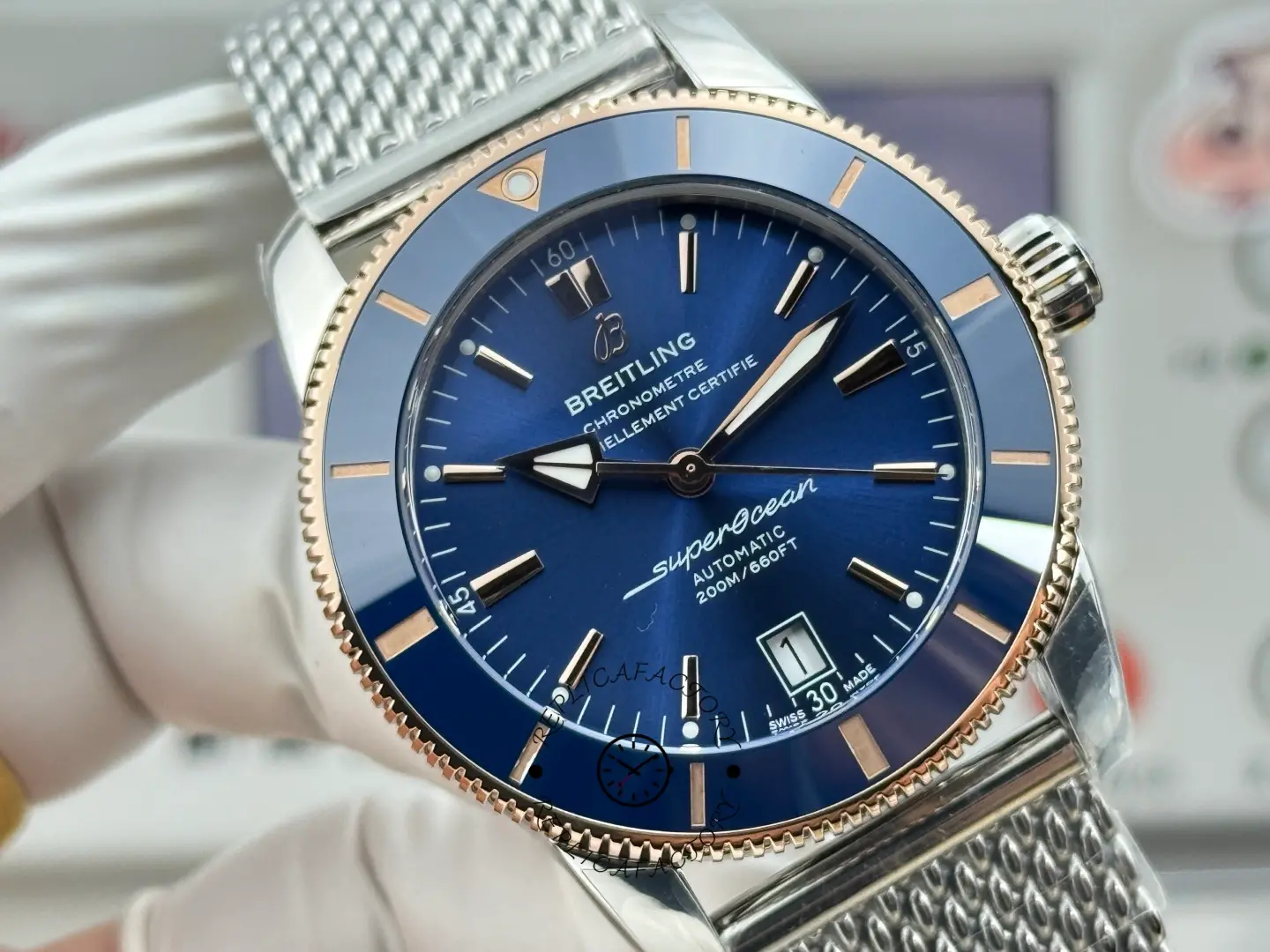 1:1 Clone Breitling Superocean Heritage UB2010161C1A1 Rose Gold 42 Men's Watch