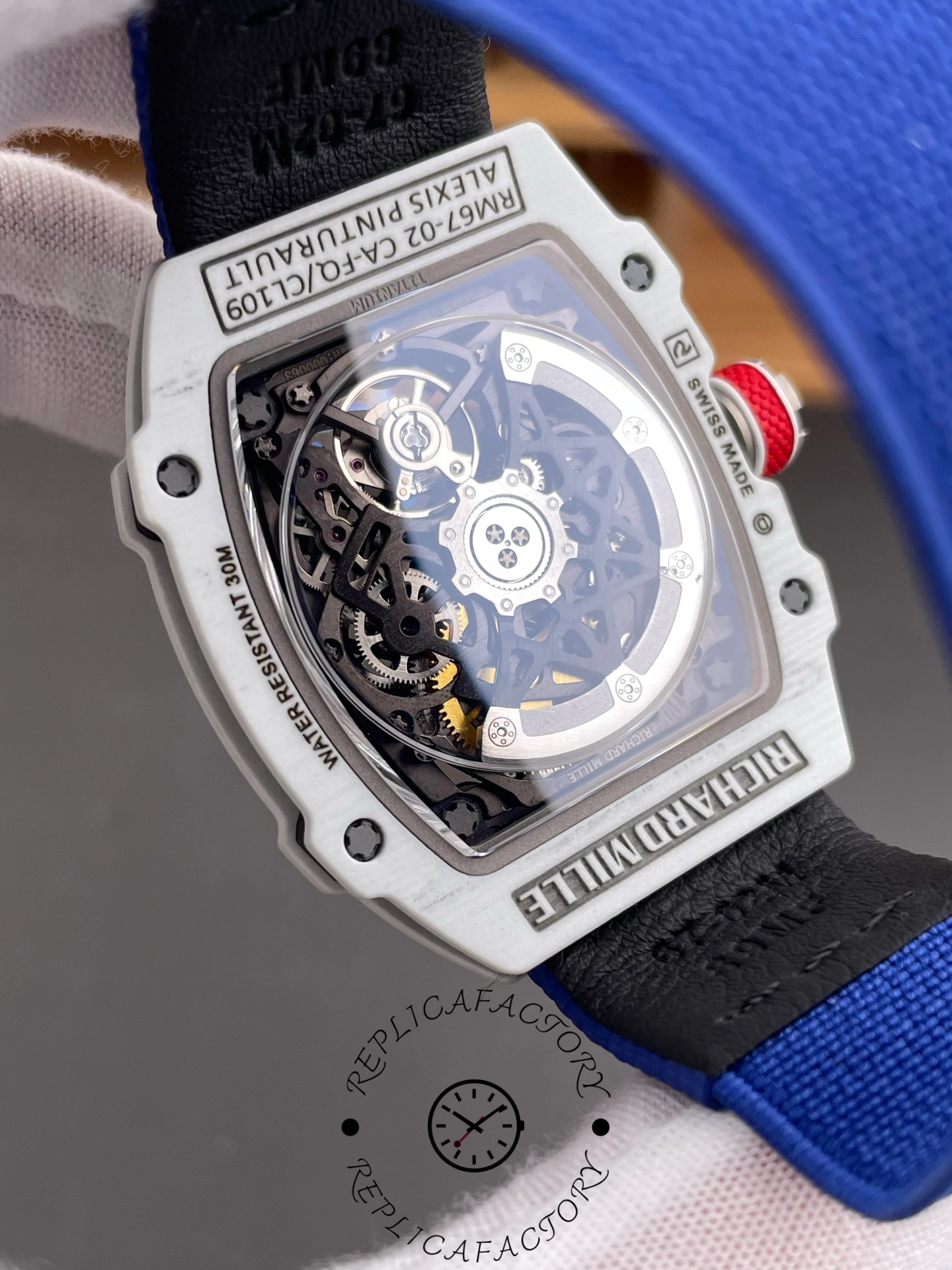 1:1 Clone Richard Mille RM 67-02 Alexis Pinturault Quartz TPT