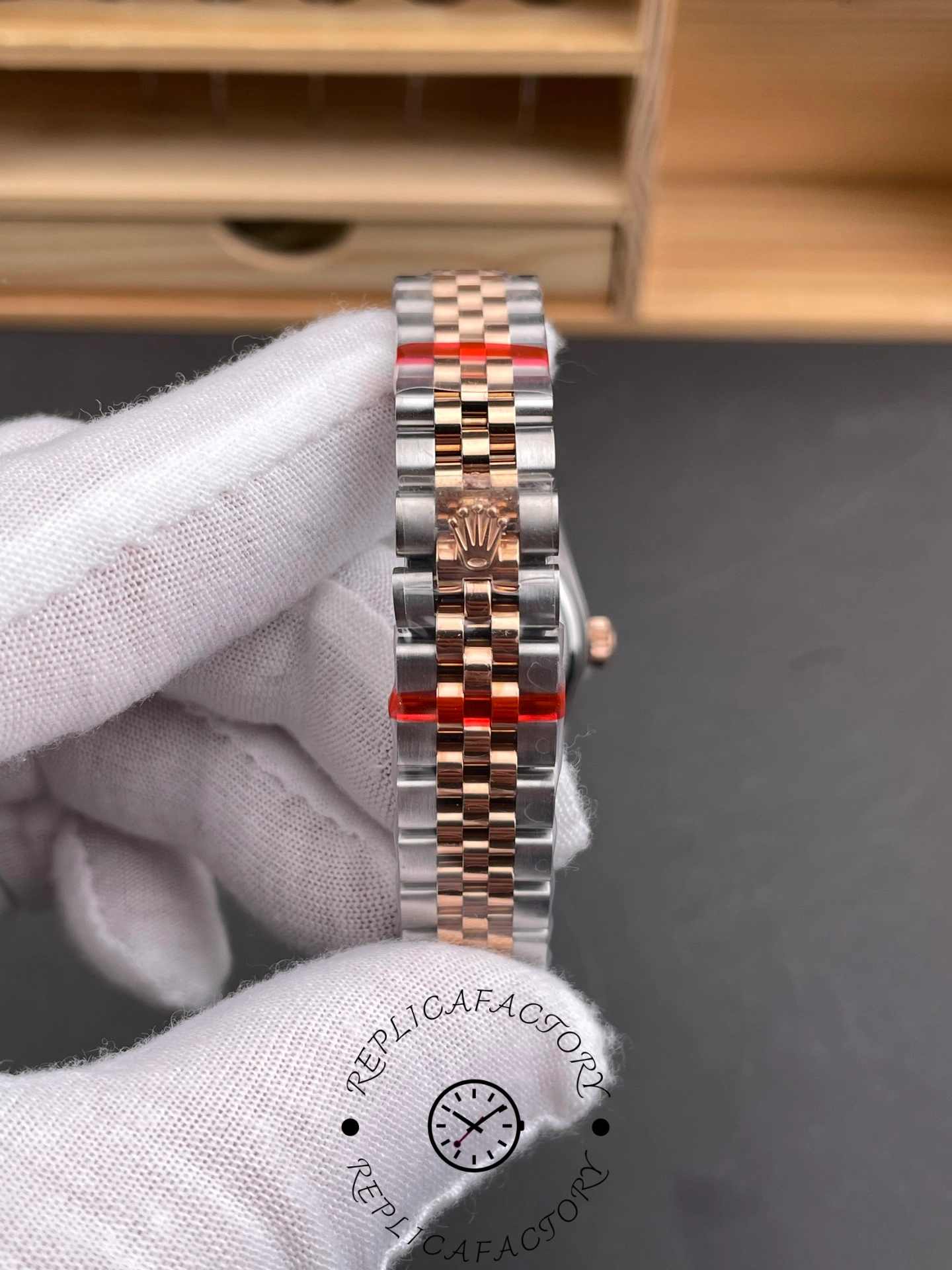 Rolex Datejust 28 Brown Dial Two Tone Strap 279171-0011 Replica