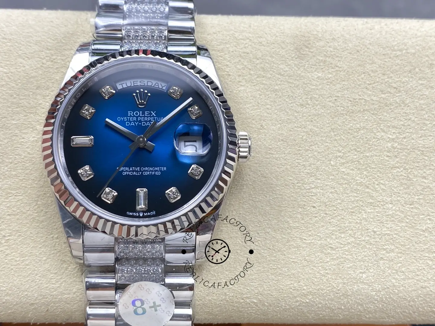 1:1 Clone Rolex Day-Date Blue Ombre Dial 36 President Watch 128239 0029