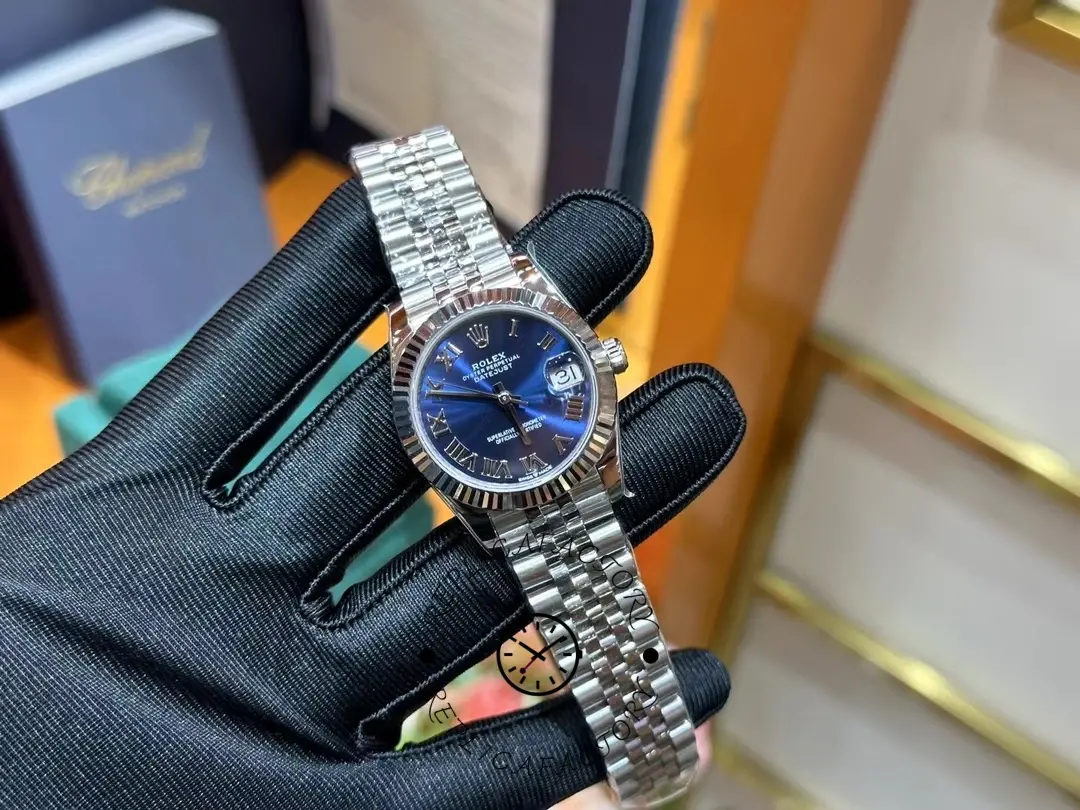 Rolex Datejust Replica 278274-0034 Blue Roman Dial 31 Fluted Bezel