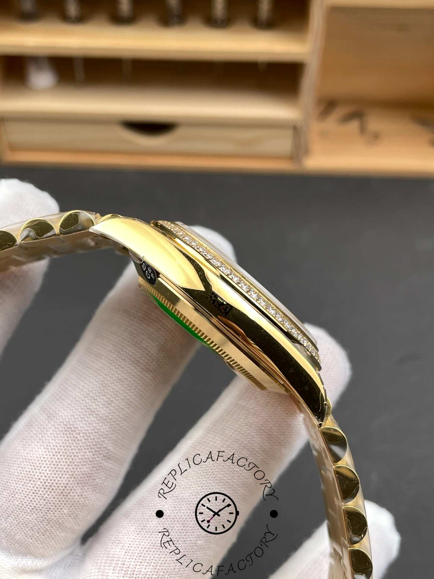 Rolex Day-Date 228398TBR 0041 Diamond Bezel 40mm