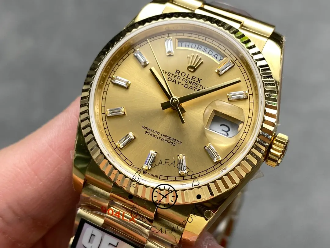 Rolex Day Date 36 Champagne Dial Yellow Gold Bracelet 128238 0132