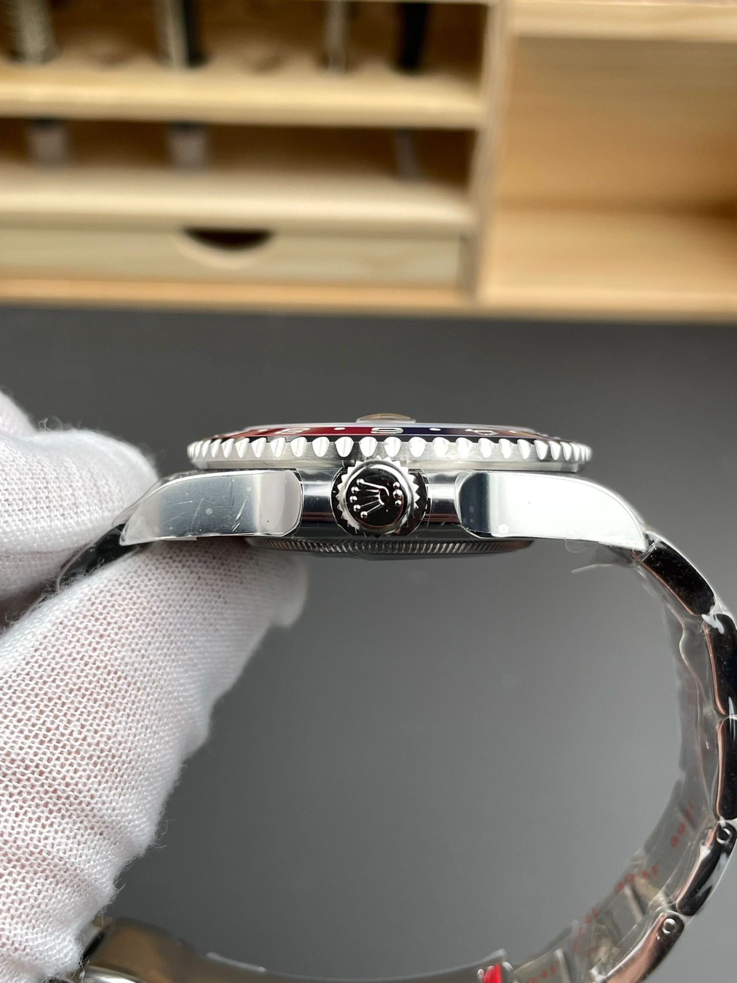 ARF GMT-Master II case profile and crown