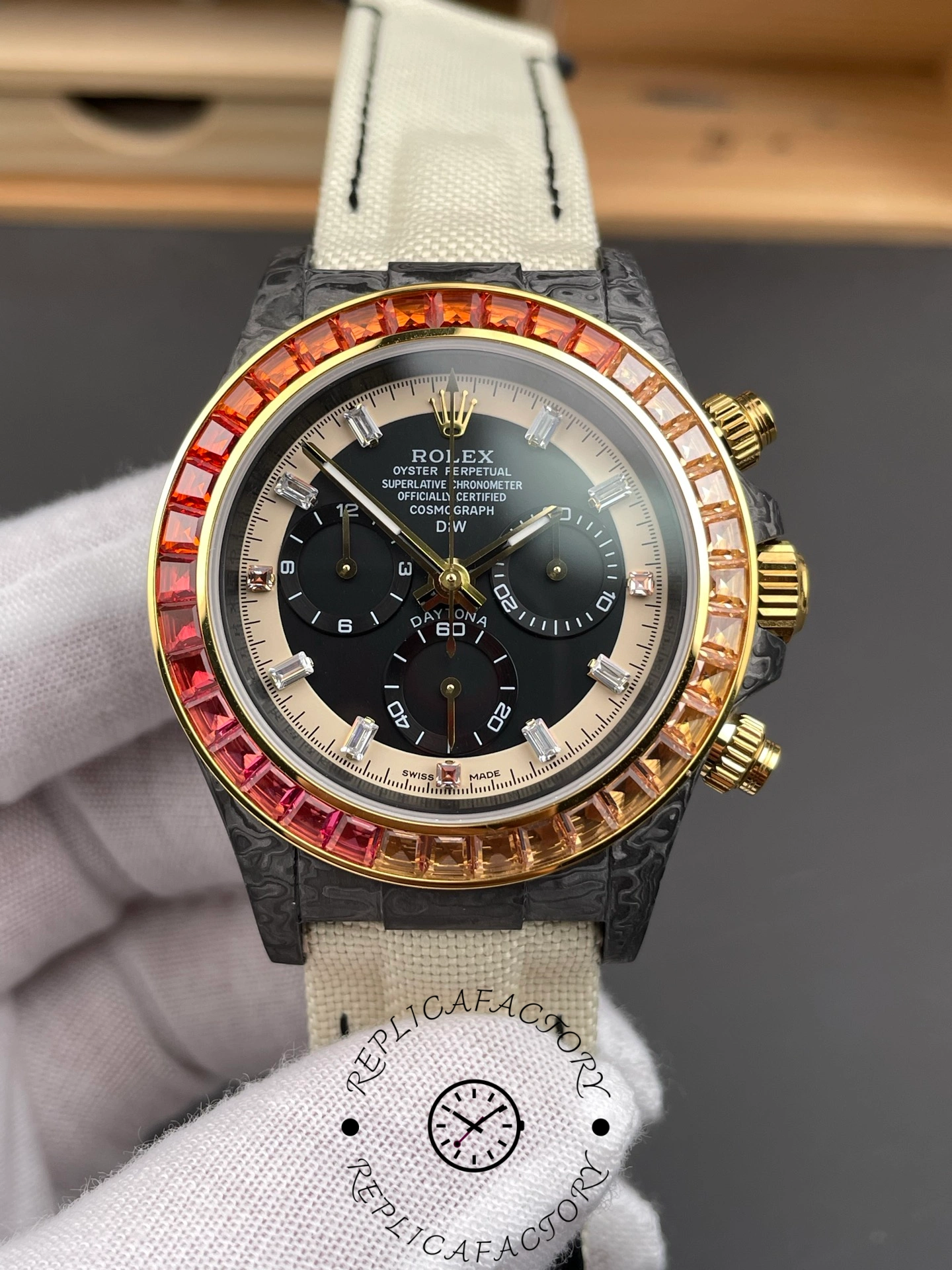 Rolex Daytona 4130 DIW Black Dial Carbon Fiber 40mm