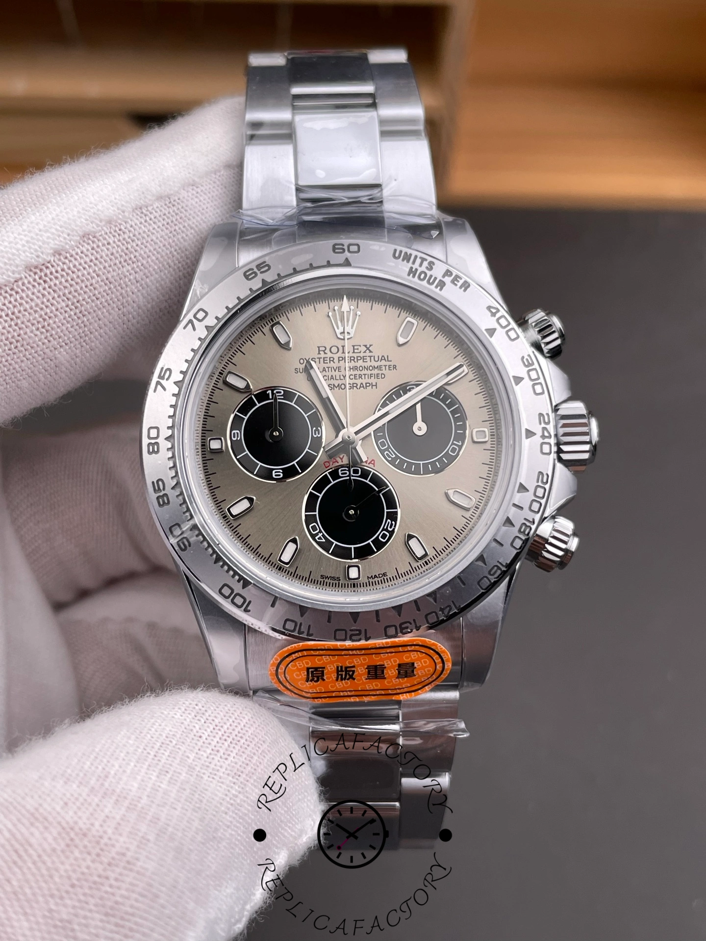Rolex Cosmograph Daytona 116509 Silver Index Dial 40MM Mens Replica Watch