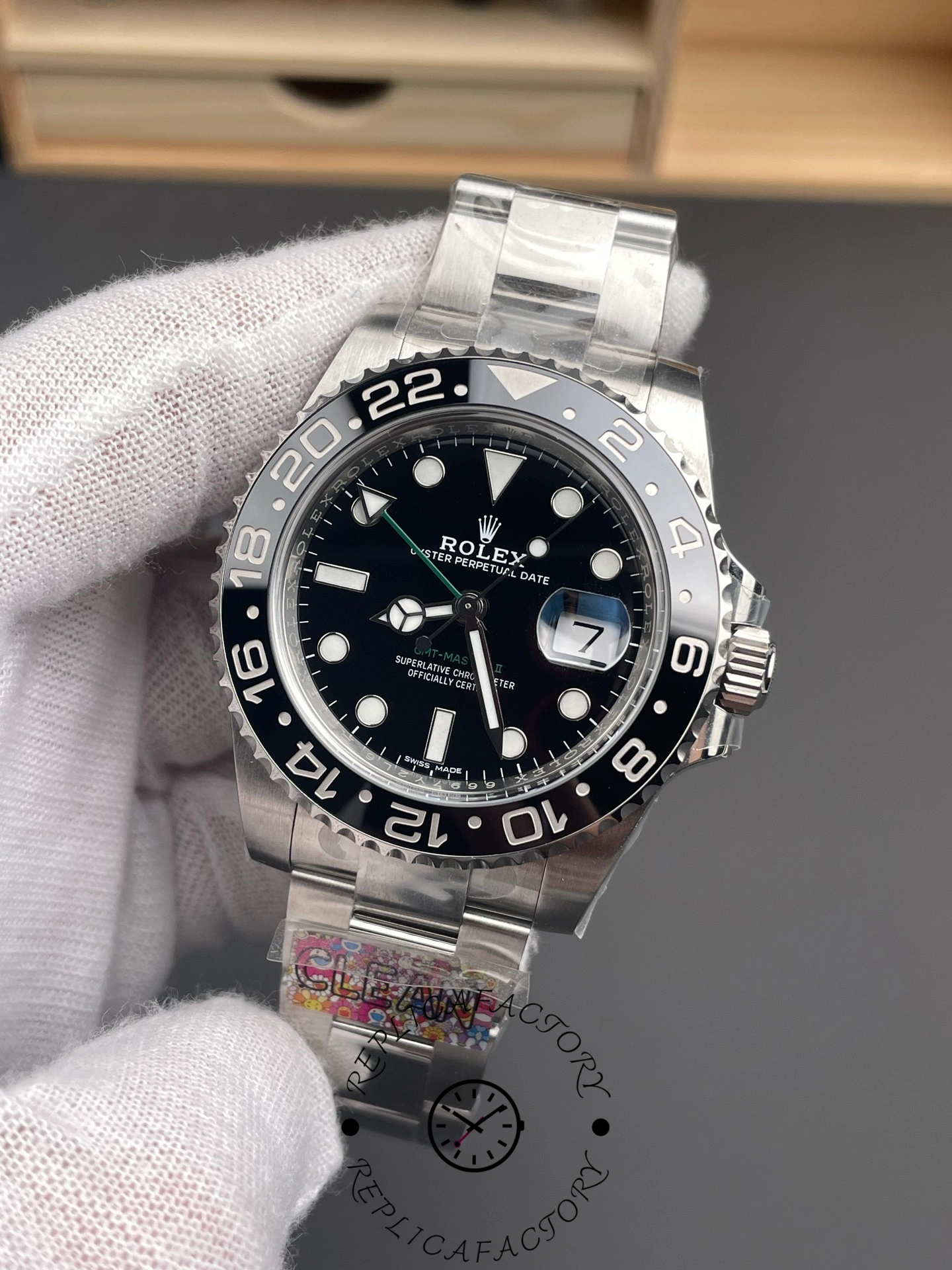 Rolex GMT-Master II 40mm Black Bezel 116710LN Men's Watch