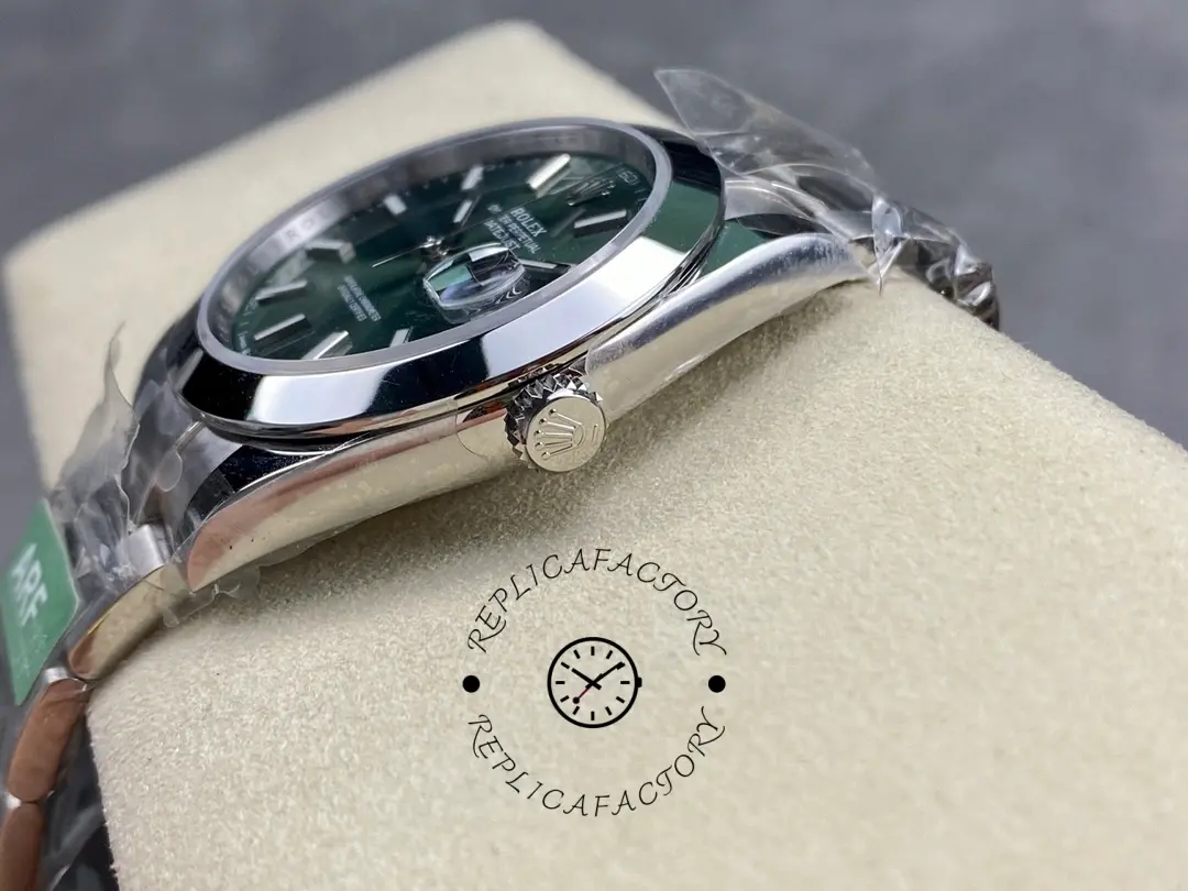 Rolex Datejust 41 Green Stick Dial Oyster m126300 0019 Men's Watch