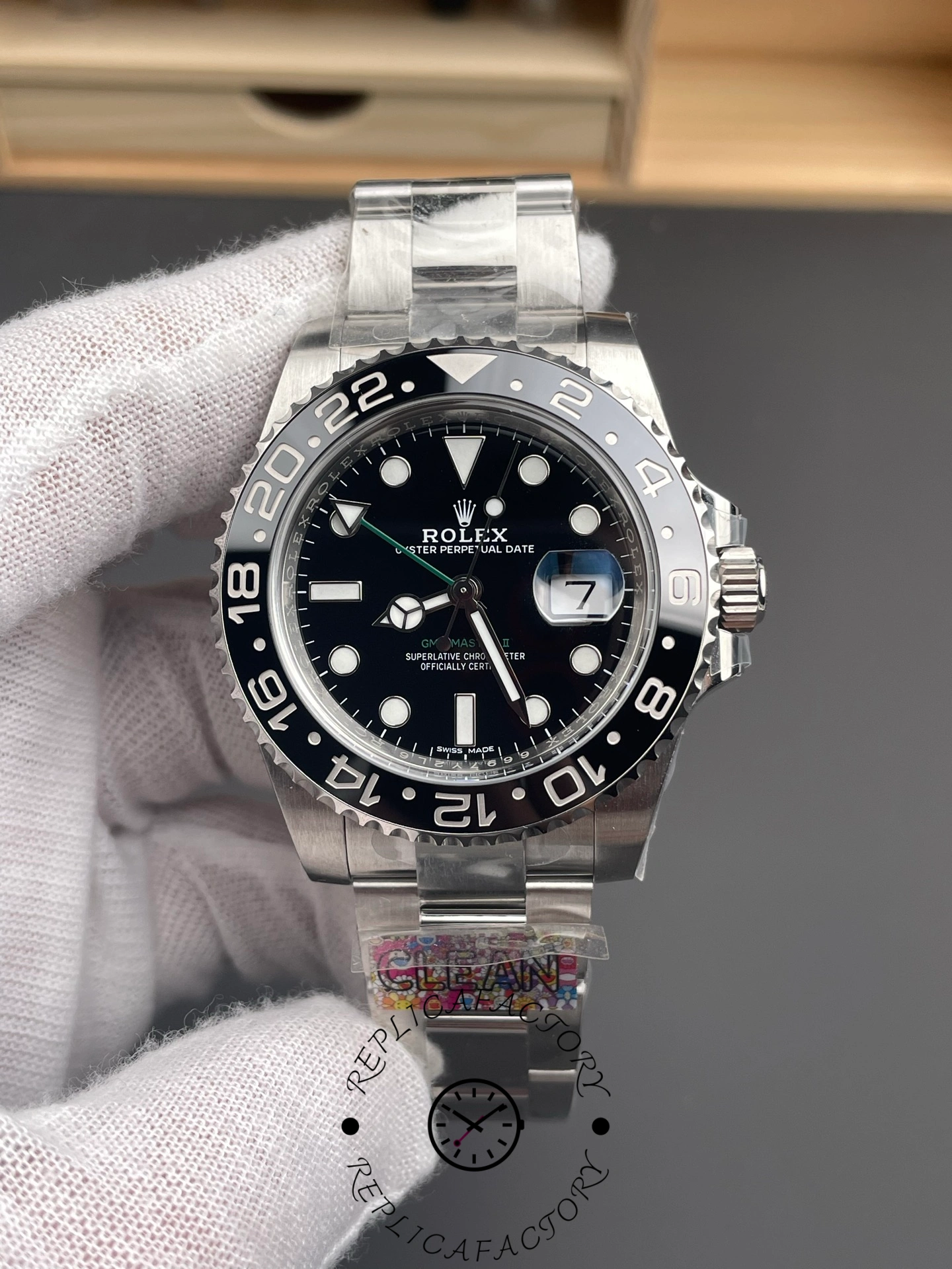 Rolex GMT-Master II 40mm Black Bezel 116710LN Men's Watch