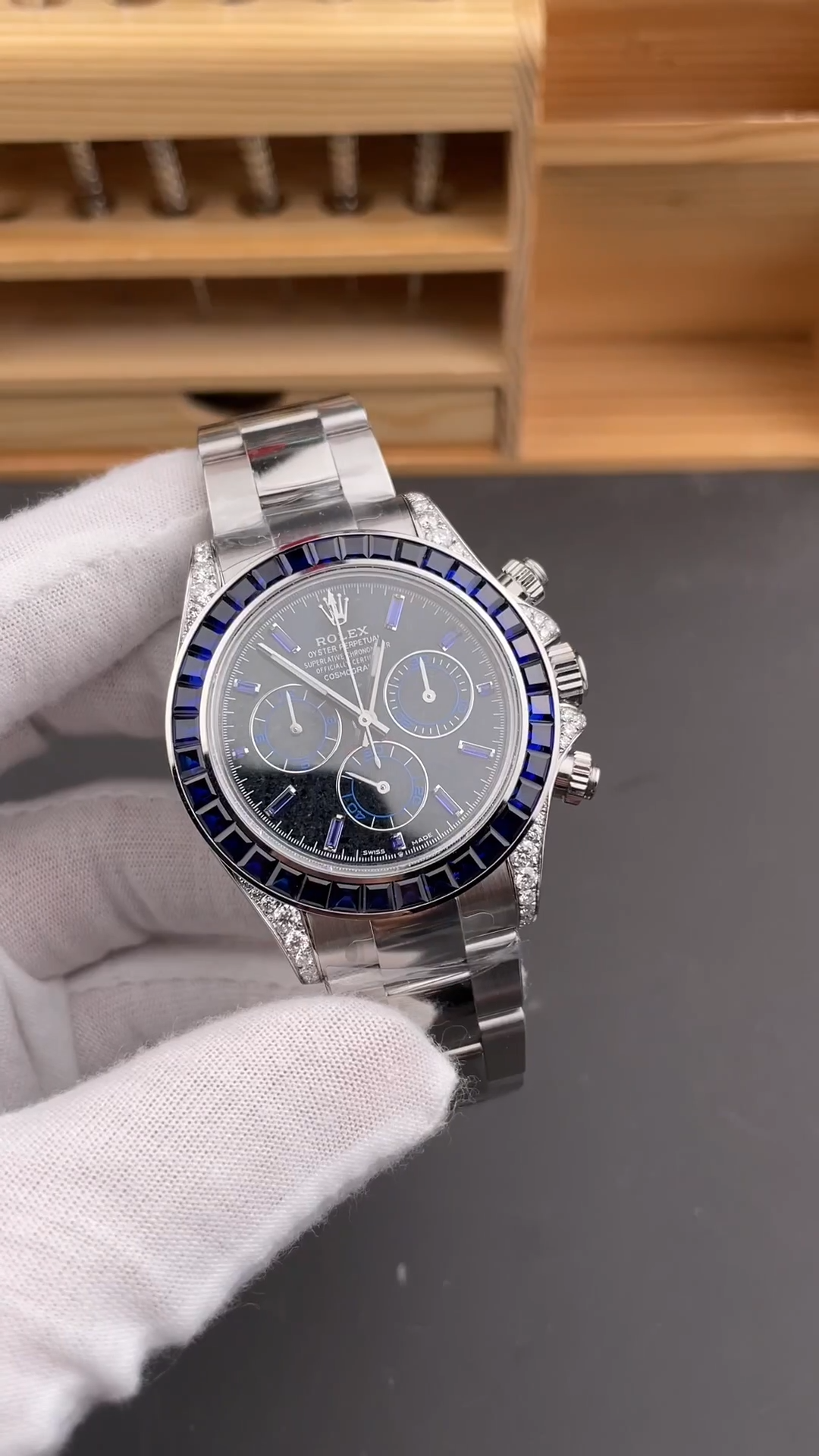 Rolex Daytona Replica 126599TSA Silver Sheen Obsidian Dial 40 Sapphire Bezel