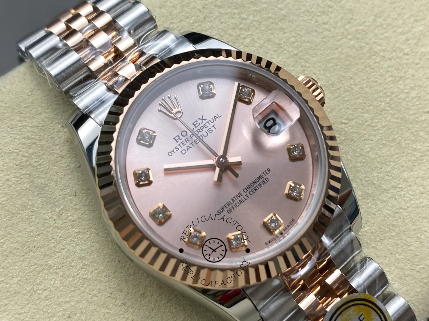 Rolex Datejust 31 Rose Diamond Dial M278271 0024 Women's Watch