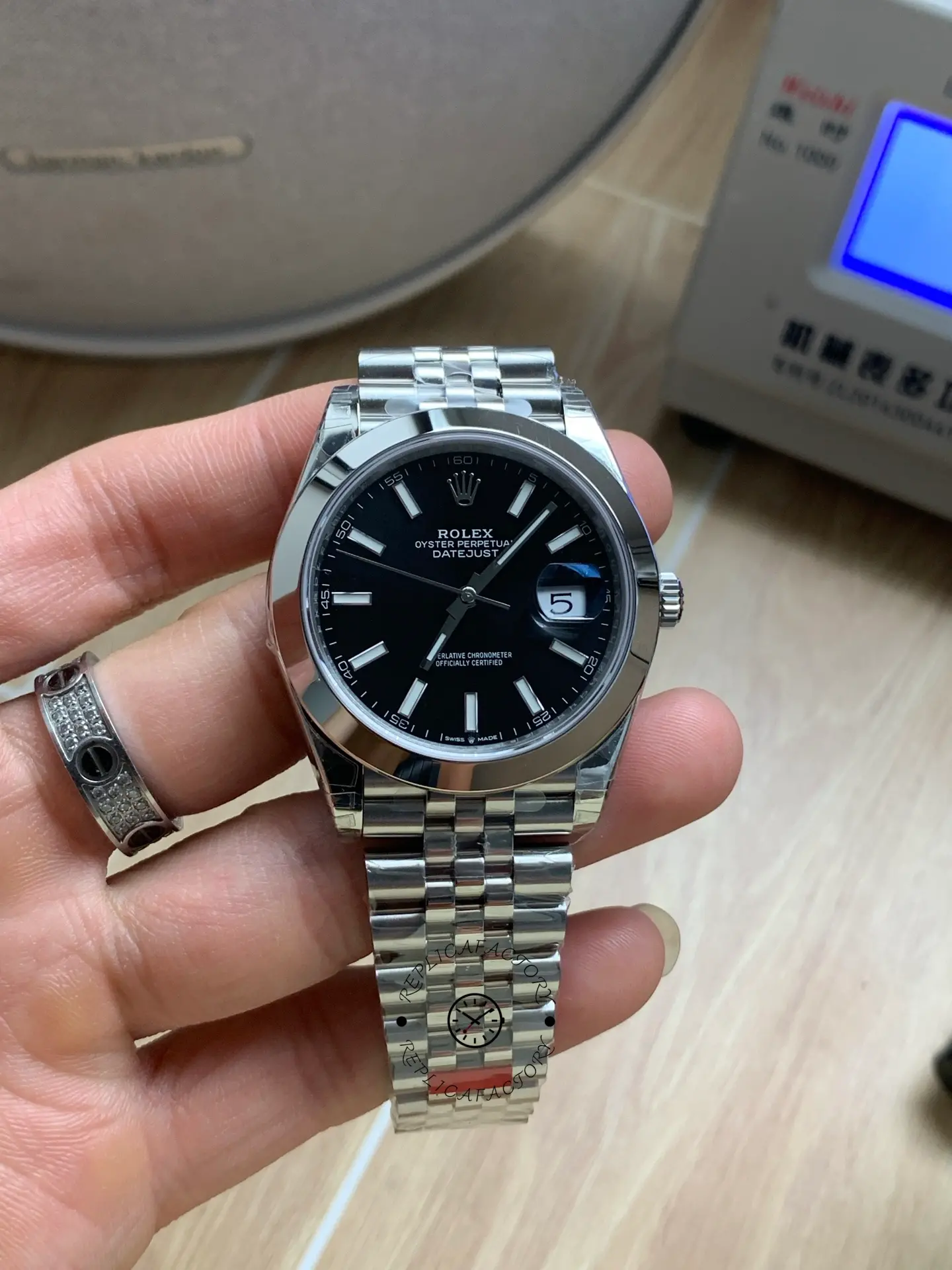 Rolex Datejust 41 41mm 126300 0012 Bright Black Index Dial