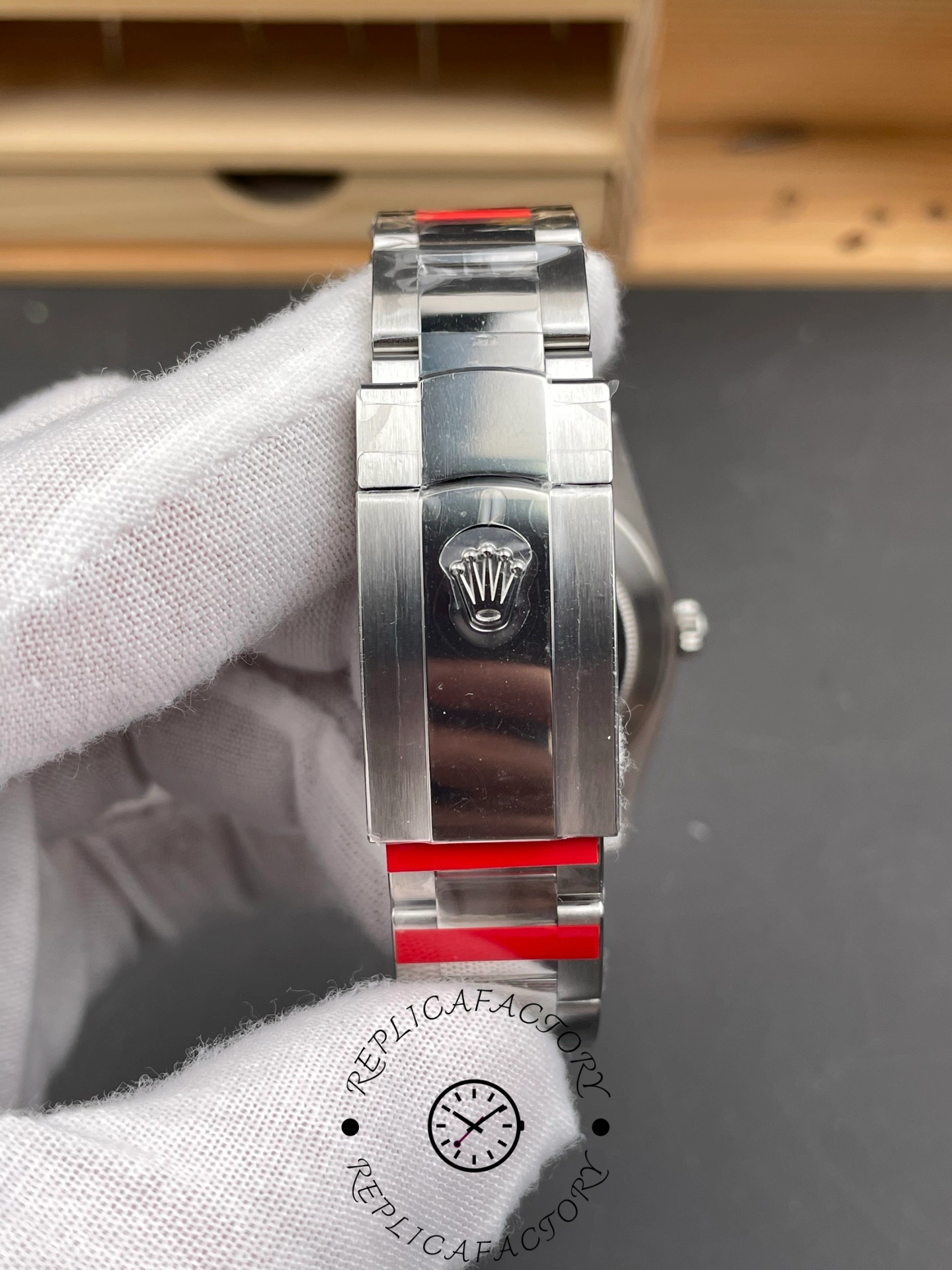 Rolex Datejust 41 White Gold Fluted Bezel Slate Dial Oyster M126334 0013 Men's Watch