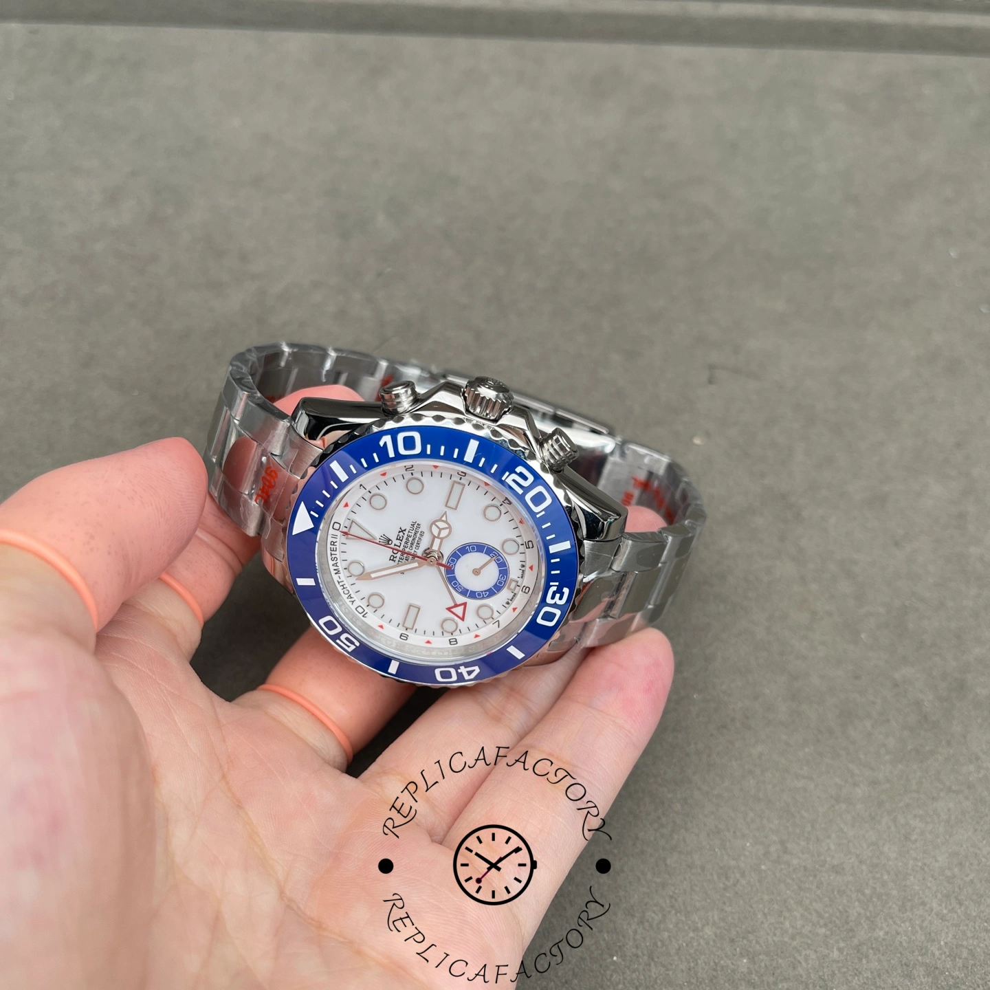 Replica Rolex Yacht-Master II 44mm 126680 0001 White Dial
